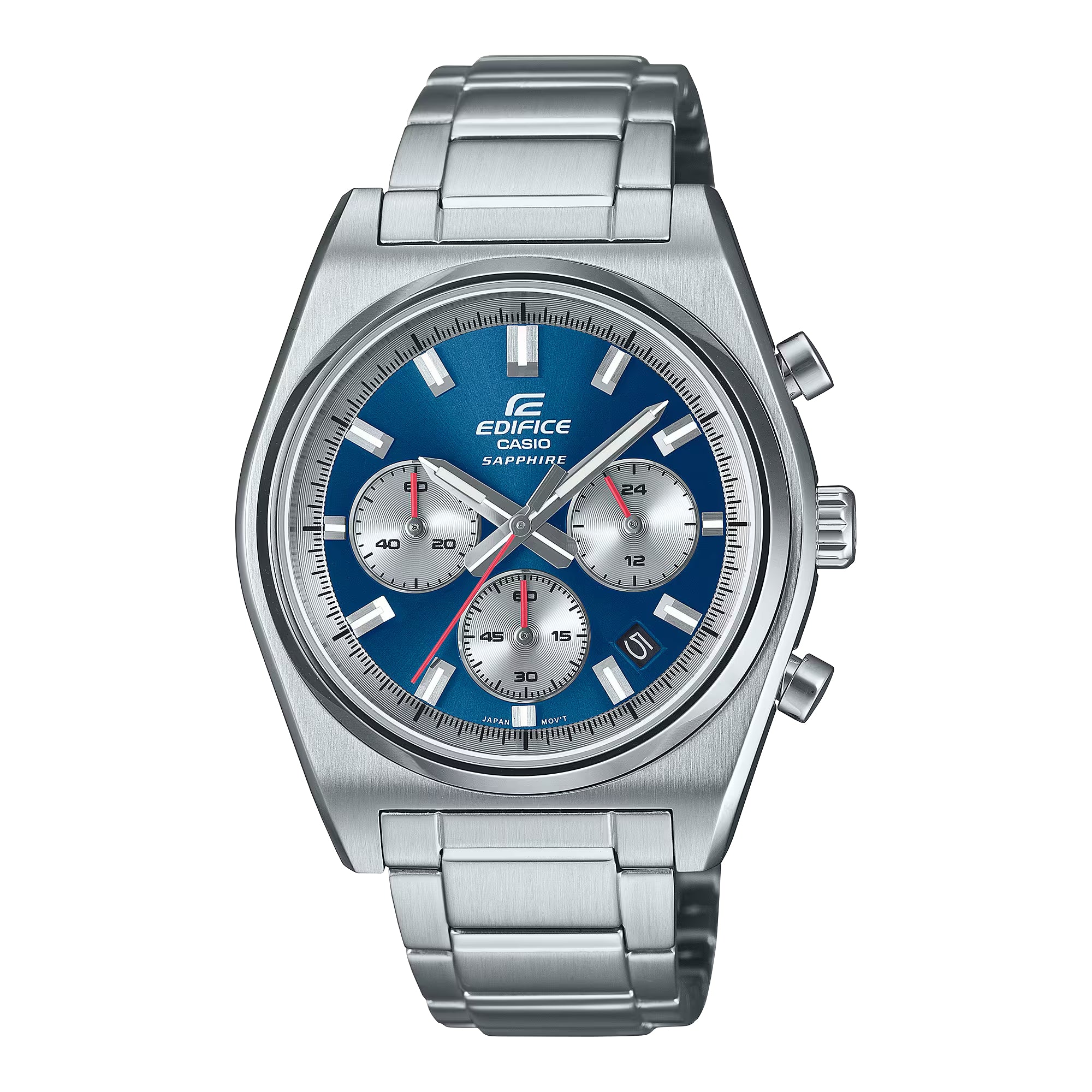 Casio Edifice Standard Motorsports Chronograph Watch for Men - Stainless Steel Analog Quartz Wristwatch with Date Display - Perfect for Racing Enthusiasts & Sports Lovers