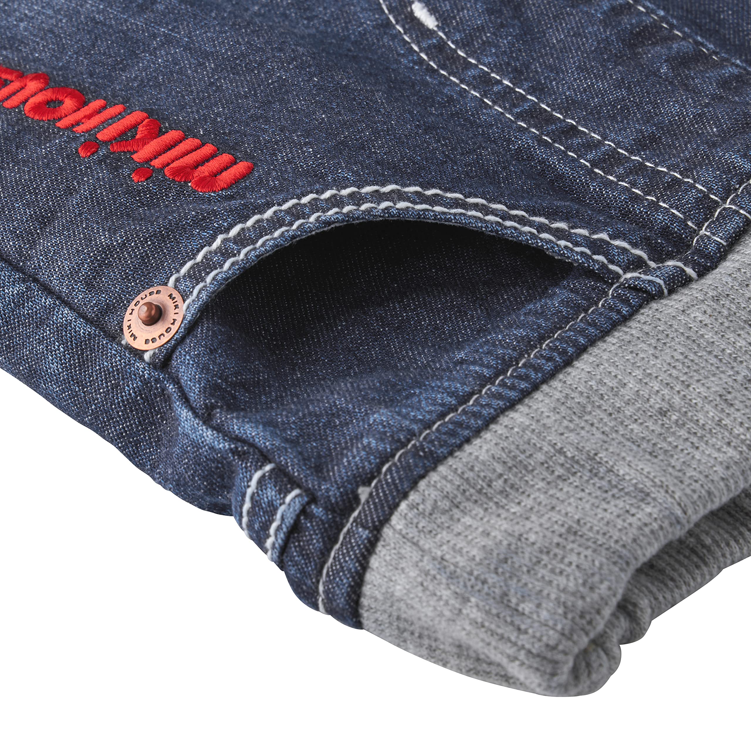 10-3205-490 Boys Girls Denim Pants - Classic Hickory Blue Jeans with Logo for Kids & Baby | Durable Children's Clothing for School, Play & Everyday Wear