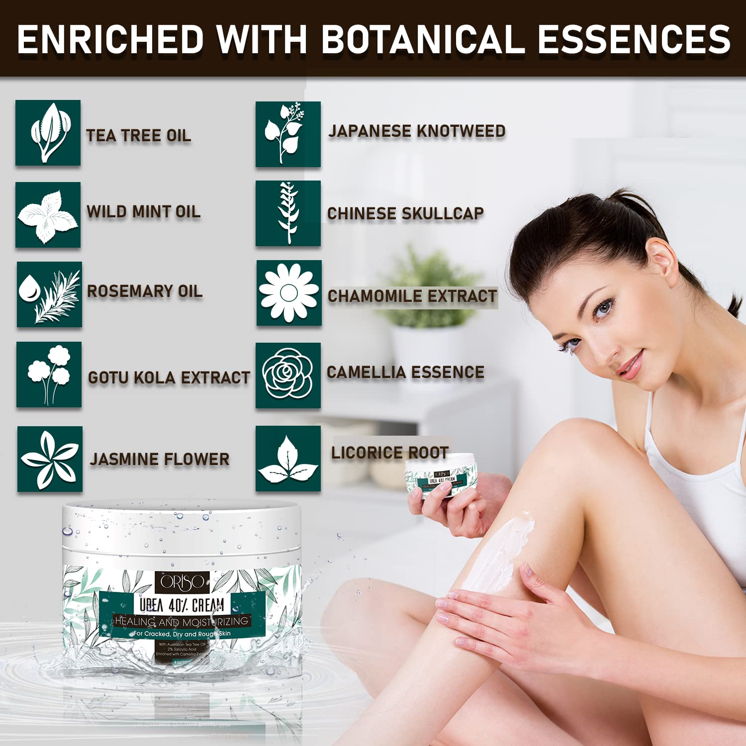 Tea Tree Oil Body Wash & 40% Urea Cream for Athlete's Foot, Body Odor & Itchy Skin Relief - Natural Foot & Skin Care Solution for Men & Women - Perfect for Post-Workout, Gym & Daily Hygiene