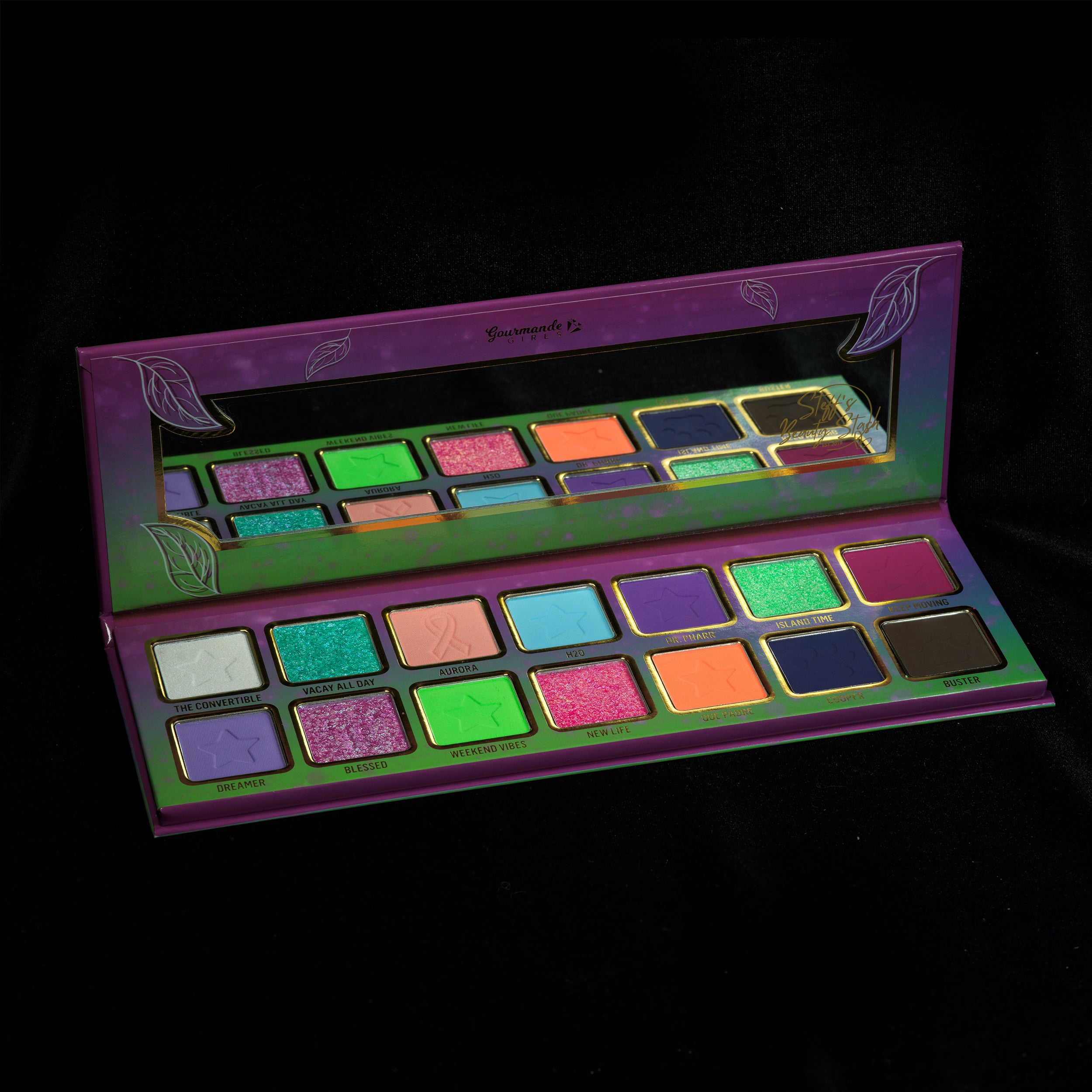Nueva Vida x Steff's Beauty Stash Eyeshadow Palette - 18 Highly Pigmented Matte & Shimmer Eyeshadows for Professional Makeup | Perfect for Day to Night Looks, Bridal Makeup & Special Occasions
