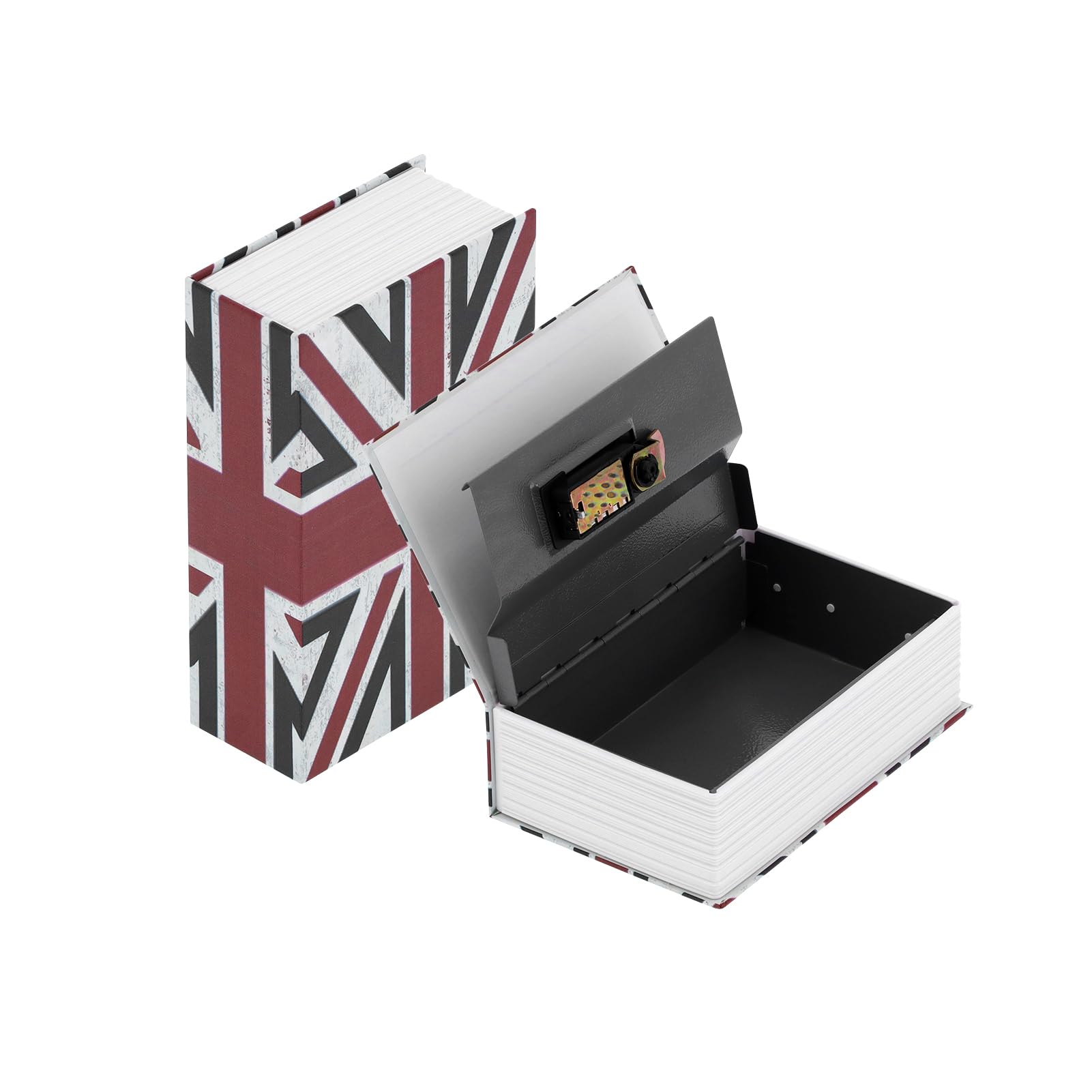 Hidden Book Safe with Combination Lock - Secret Storage Box for Cash, Jewelry & Valuables - Disguised as Mini Dictionary for Home, Office & Travel Security