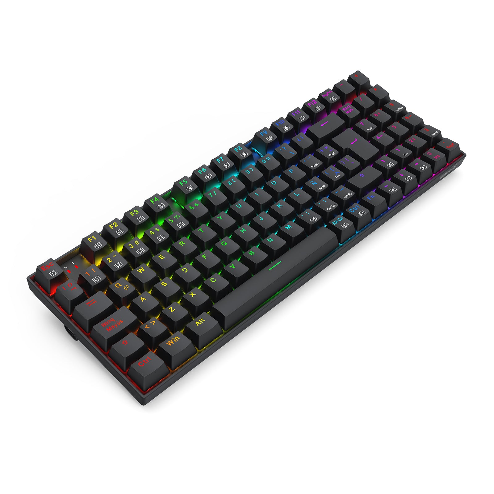 Redragon ZIGGS K669 RGB Gaming Keyboard with Red Switches - Compact 60% Mechanical Keyboard for PC, Mac, PS4, PS5 | Perfect for FPS, MOBA & Typing | Anti-Ghosting & Customizable RGB Backlight