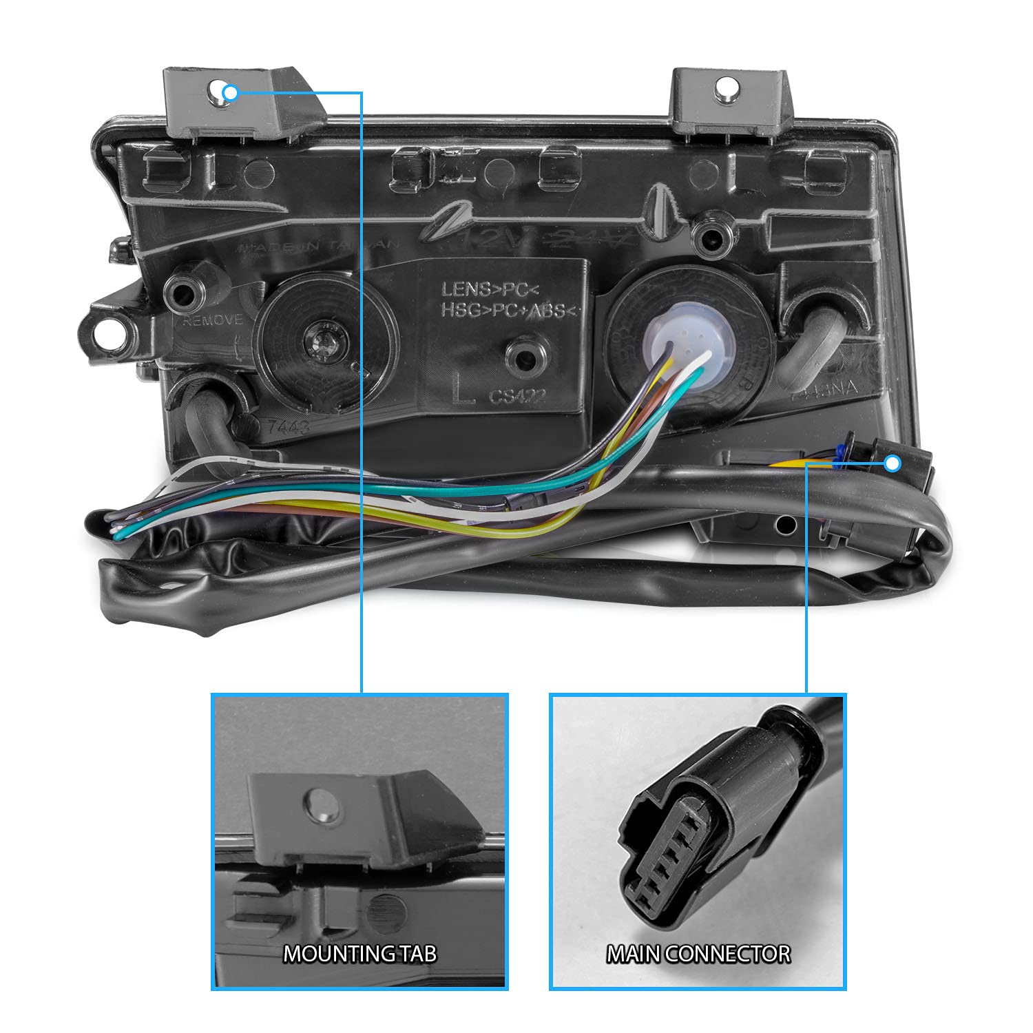 2018-2020 Jeep Wrangler JL LED Bumper Lights - Sequential Turn Signals with DRL & Smoke Lens - Driver & Passenger Side - Off-Road & Night Driving Upgrade