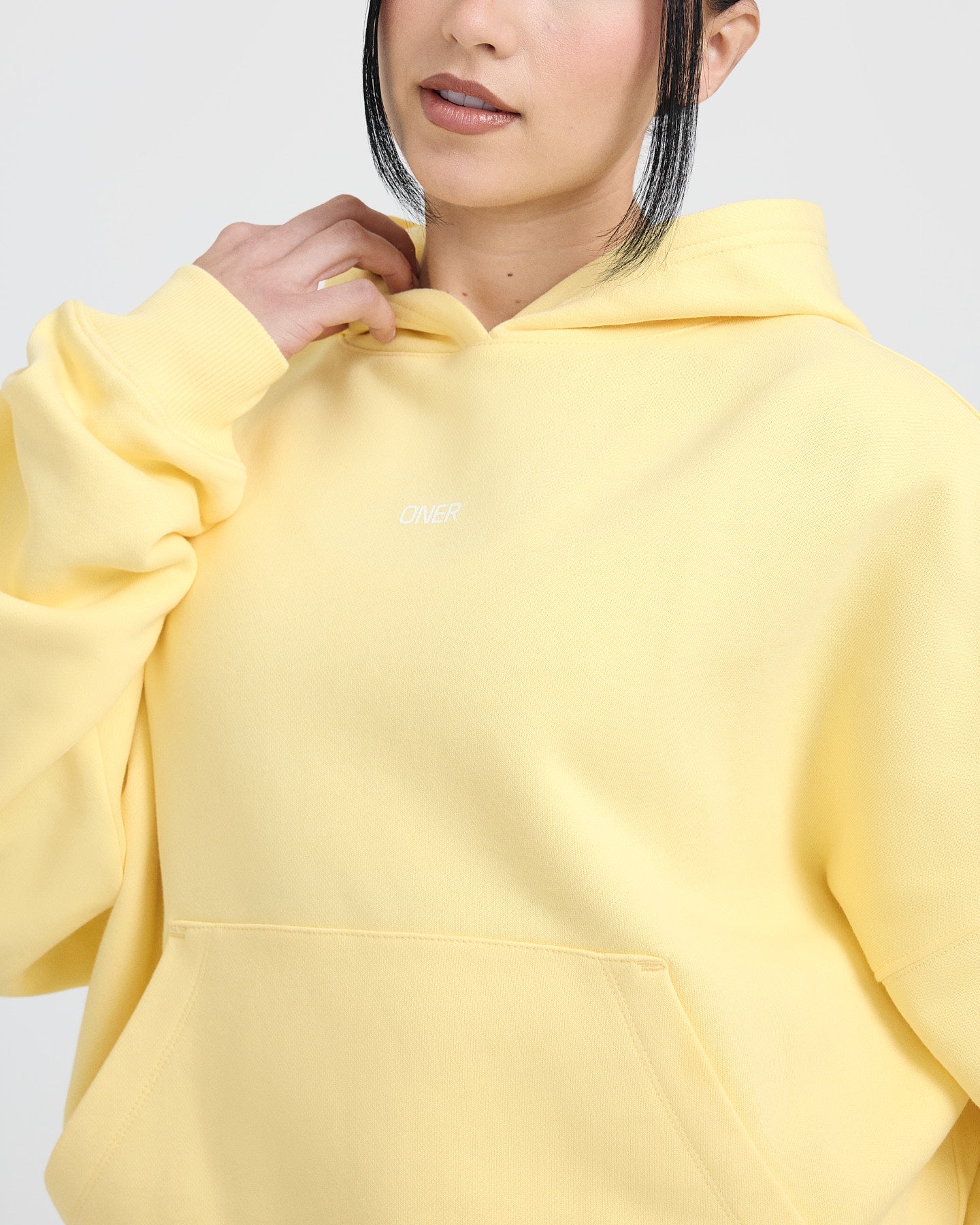 Unisex Oversized Graphic Hoodie - Sherbert Yellow | Trendy Streetwear for Men & Women | Perfect for Casual Outfits, Loungewear & Outdoor Activities