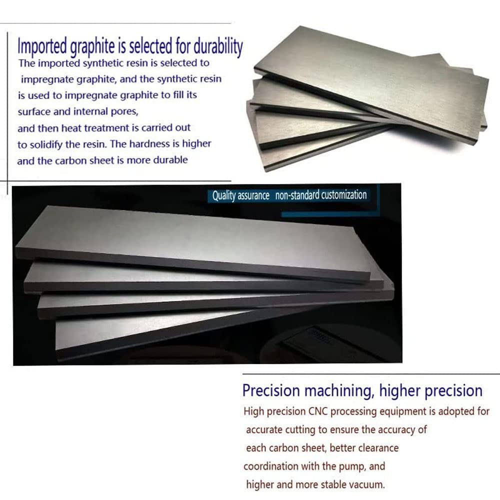 185-45-4mm Carbon Vanes for Becker Rietschle Orion Busch Vacuum Pump - 7Pcs Replacement Vanes Kit - Perfect for Industrial Vacuum Systems & HVAC Maintenance