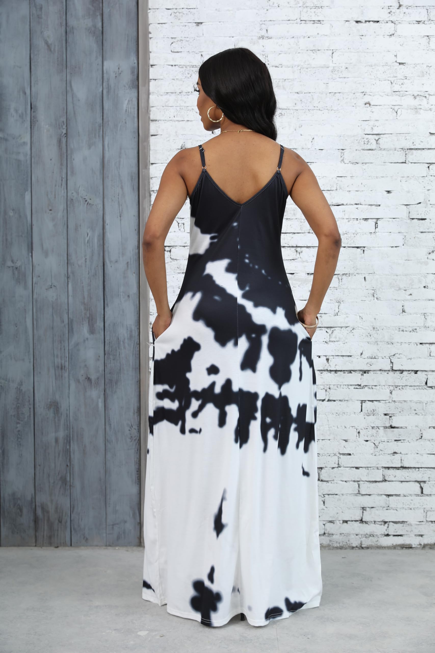 BessCops Women's Plus Size Summer Maxi Dresses 2025 - Casual Sleeveless Loose Long Sundress with Pockets | Beach Vacation, Date Night & Outdoor Party Outfit