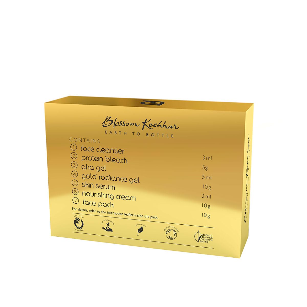 **Aroma Magic 7-Step Single Use Facial Kit Combo – Pearl (Oily & Acne-Prone Skin) & Gold (All Skin Types) | 2-Pack | Deep Cleansing & Glowing Skin for Spa & Home Care**