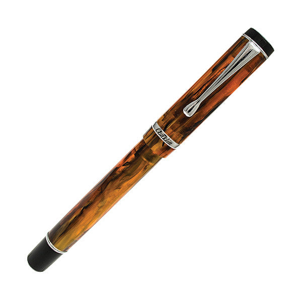Conklin Duragraph Fountain Pen - Amber Finish, Fine Nib, Classic Design for Writing & Calligraphy - Perfect for Office, School & Gift Giving
