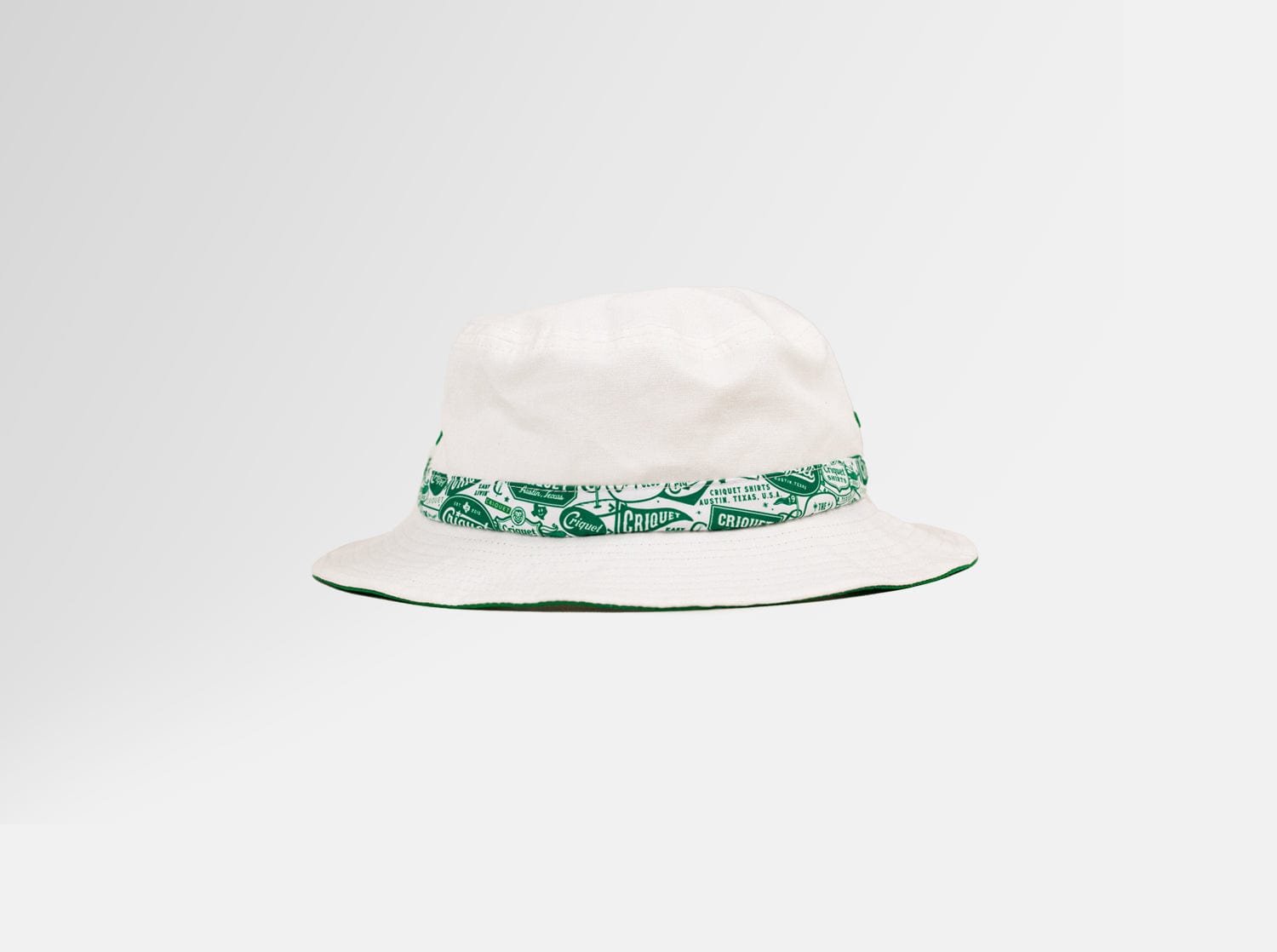 Stylish Criquet x Imperial Bucket Hat with Ribbon Trim in White - Perfect for Outdoor Adventures, Beach Days & Summer Fashion