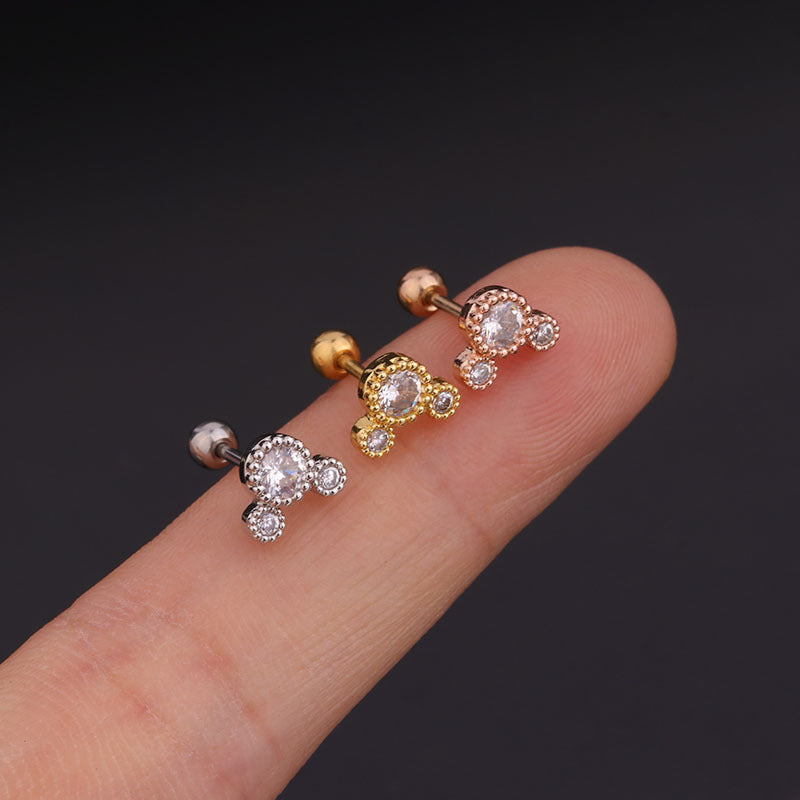 20G Cartilage Tiny Stud Earrings - Starfish & Moon Design Hypoallergenic Piercing Jewelry for Women | Perfect for Daily Wear, Parties & Gifts