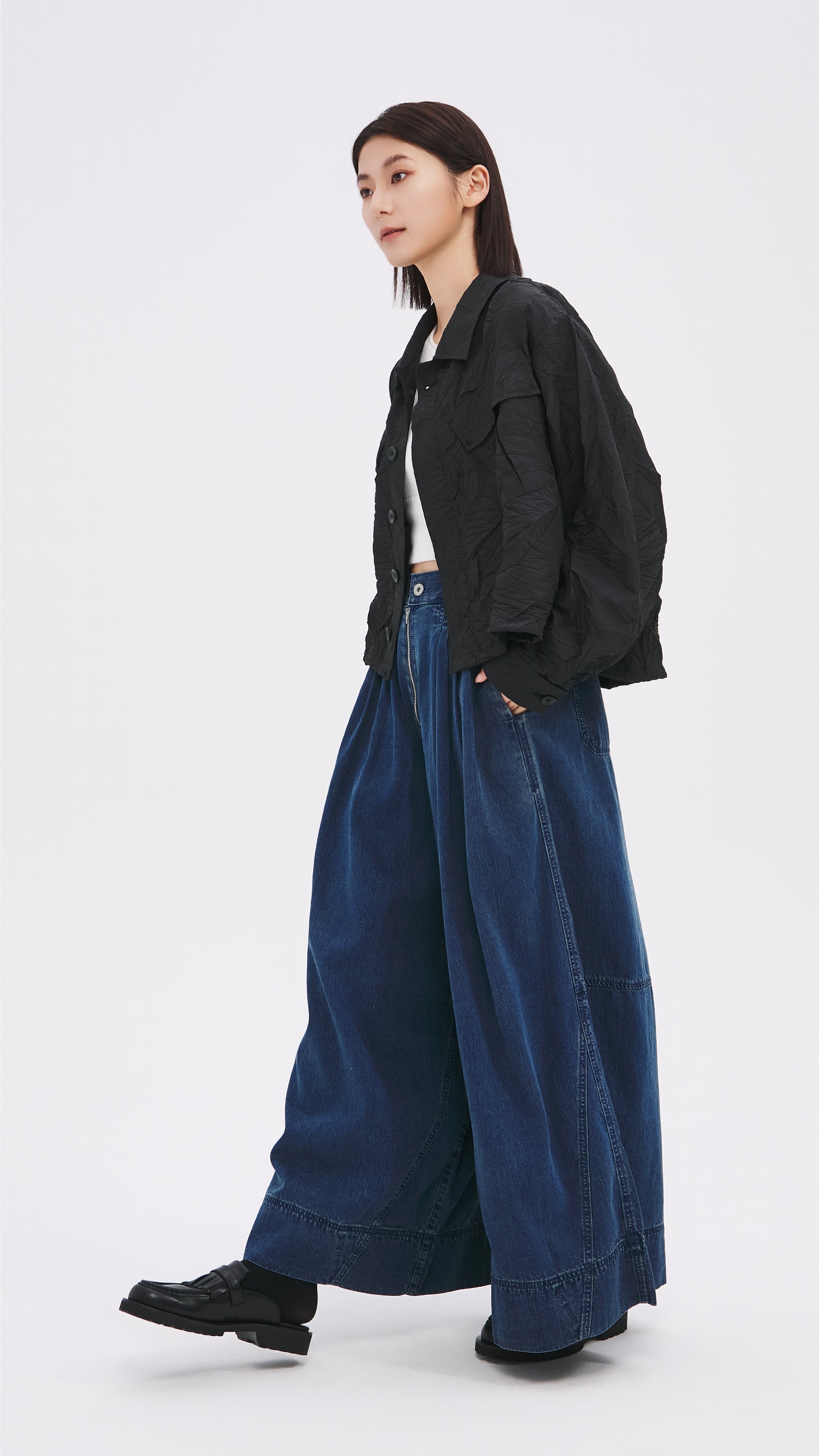 Best Women's Wide Leg Jeans - High Waist Comfort Stretch Denim Pants for Casual & Office Wear | Trendy Plus Size Options Available