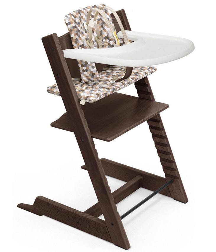 Stokke Tripp Trapp Complete High Chair with Baby Tray - Adjustable Wooden Highchair for Toddlers & Kids - Perfect for Dining, Feeding & Learning at Home