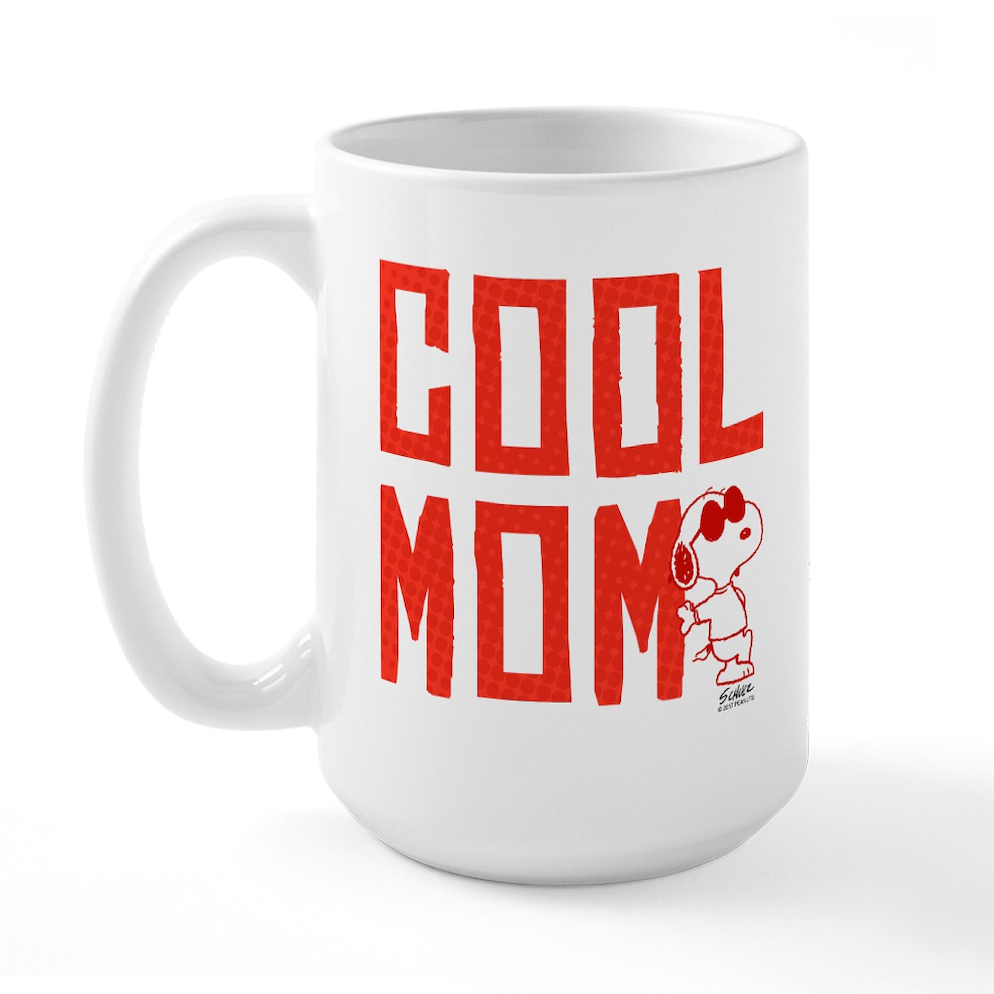 Peanuts Mom 15 oz (444 ml) Ceramic Coffee Mug - Snoopy & Charlie Brown Gift for Mother's Day, Birthday, or Everyday Use - Perfect for Tea, Hot Chocolate, and Coffee Lovers