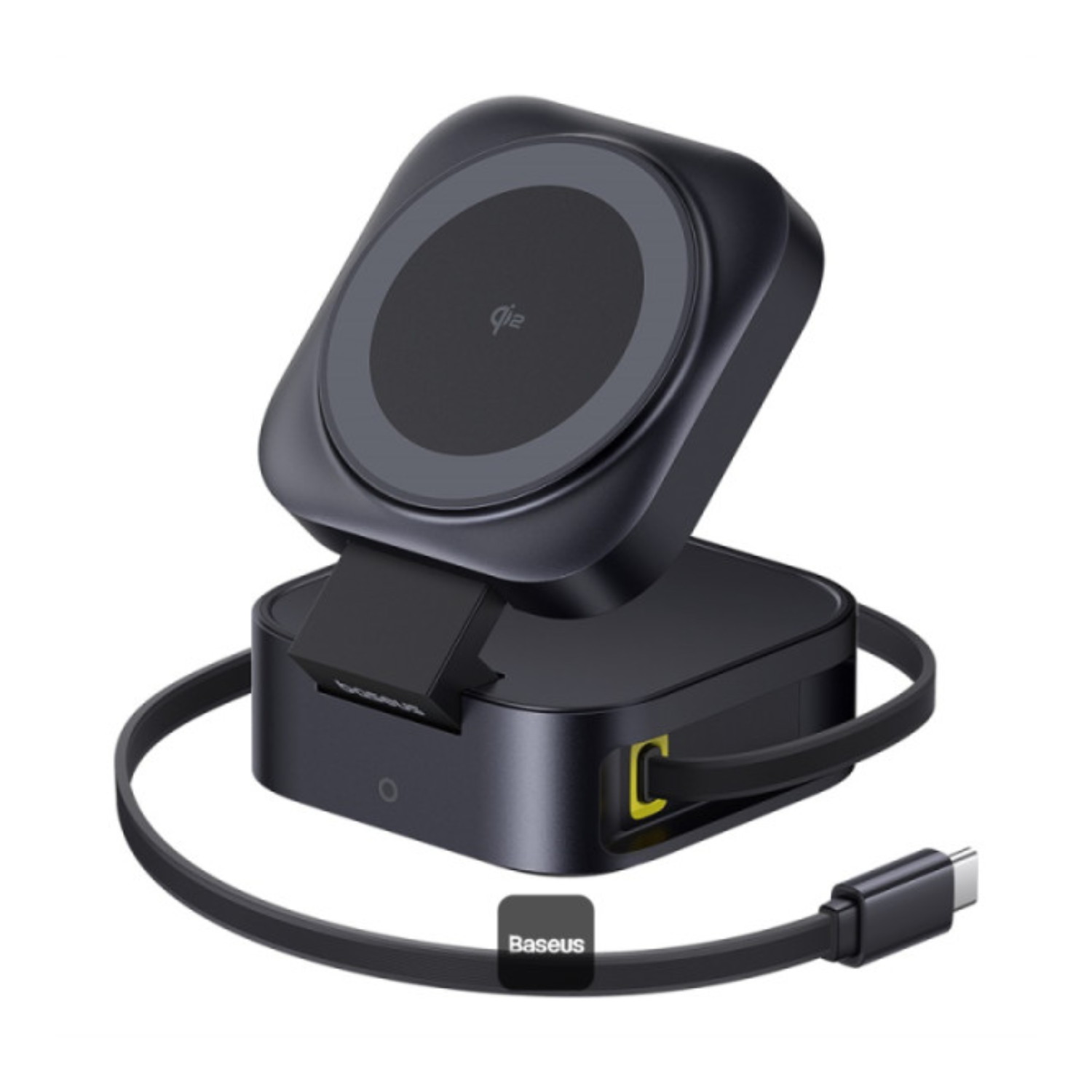 Baseus PicoGo 67W Qi2 Magnetic Wireless Charger 2-in-1 - Fast Charging for iPhone 15/14/13, Samsung Galaxy S23/S22 - Perfect for Home, Office & Travel