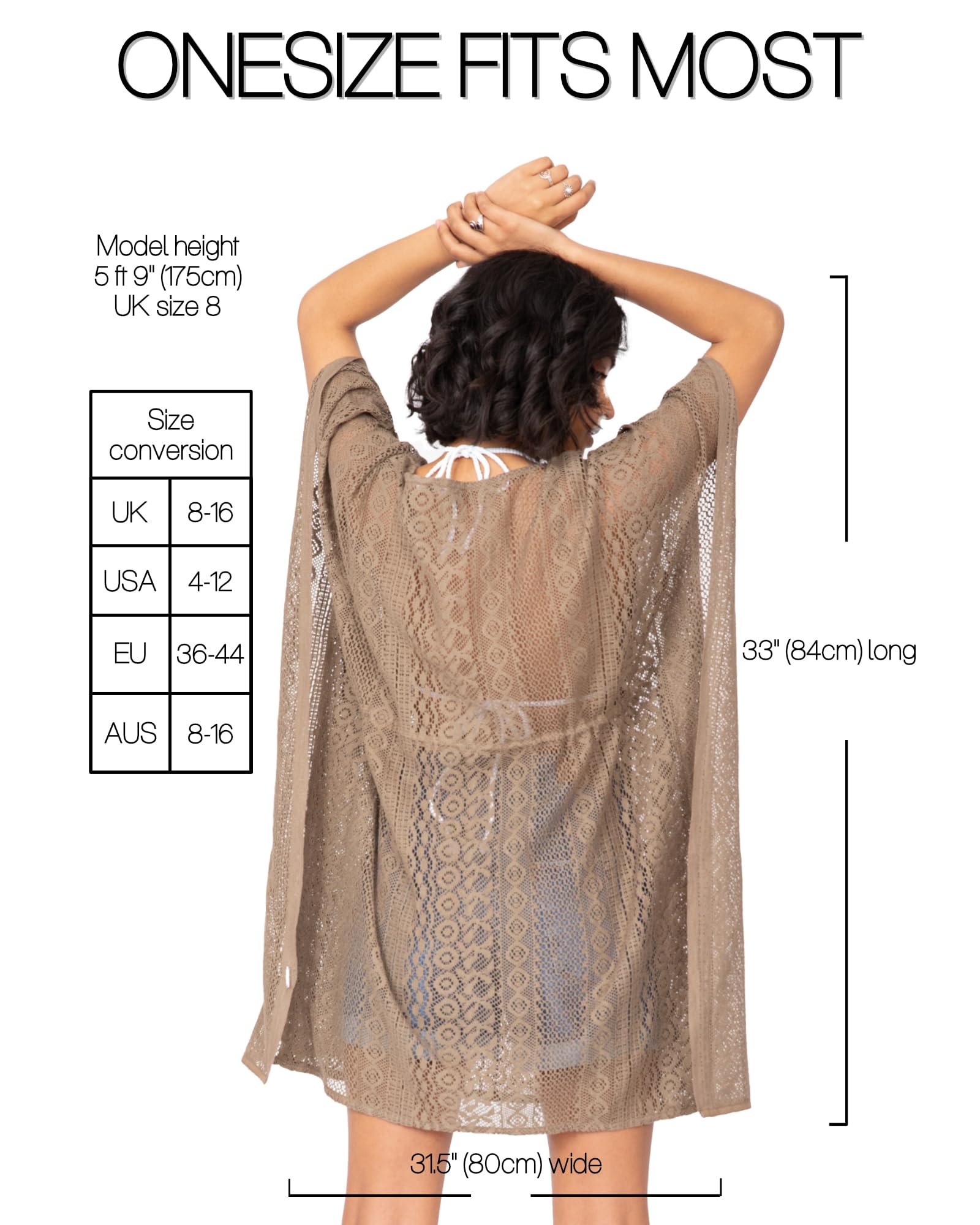 Likemary Women's Swimsuit Cover Up - Beach Short Kaftan Dress for Swimwear, Summer Vacations & Poolside Lounging | Lightweight Resort Wear for Tropical Getaways & Spa Days
