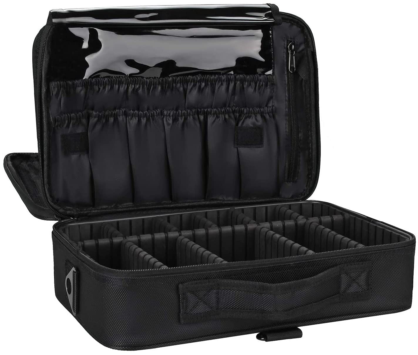 EBOFAB Portable Cosmetic Organizer with Shoulder Straps - Multi-Functional Makeup Bag for Women | Travel & Home Use | Perfect for Makeup Brushes, Cosmetics & Beauty Essentials | Great Gift for Girls