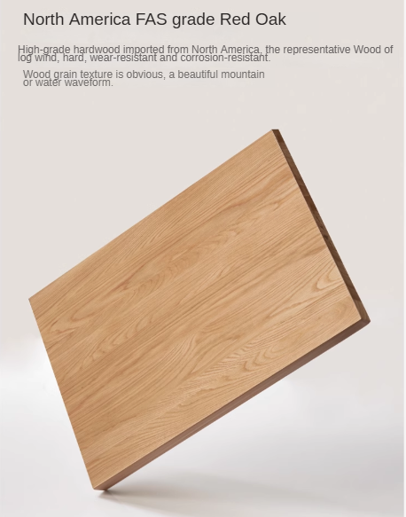 Modern Solid Oak & Beech Wood Side Cabinet - Minimalist Design for Living Room, Bedroom or Office Storage