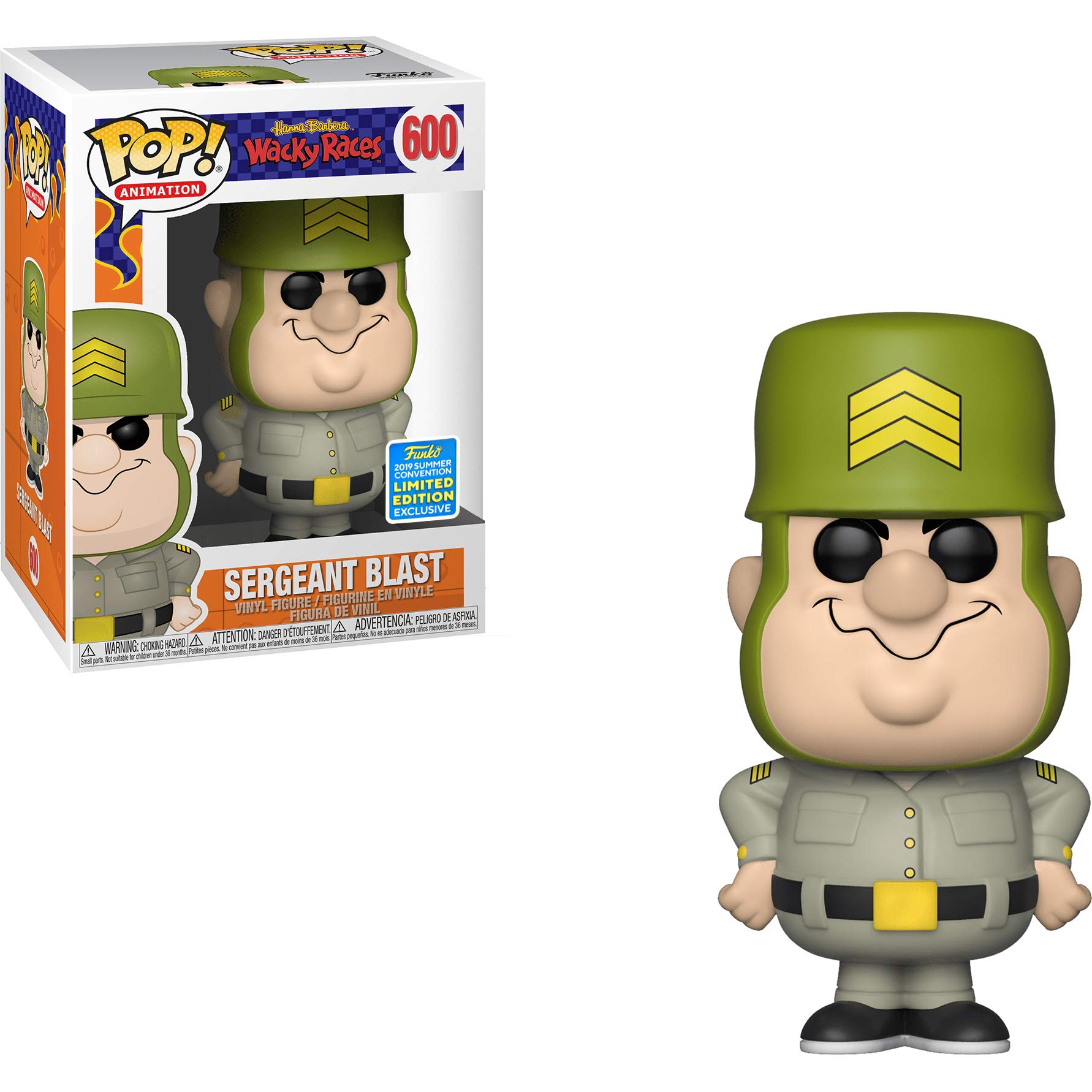 Funko Pop Animation Vinyl Figure - Sergeant Blast (2019 Summer Con Exclusive) with Graphic Protector - Collectible Toy for Display & Protection | Perfect for Comic Con, Office Decor, and Pop Culture Collections