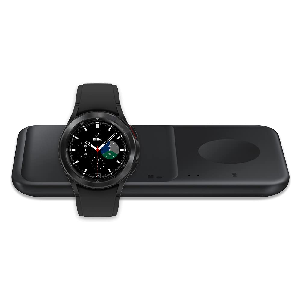 Samsung Galaxy Watch 4 Classic 42mm LTE Smartwatch - Black (US Version) with Fast Wireless Charger Pad Duo | Heart Rate Monitor, Sleep Tracking, Fitness Tracker | Perfect for Workouts, Running & Daily Use