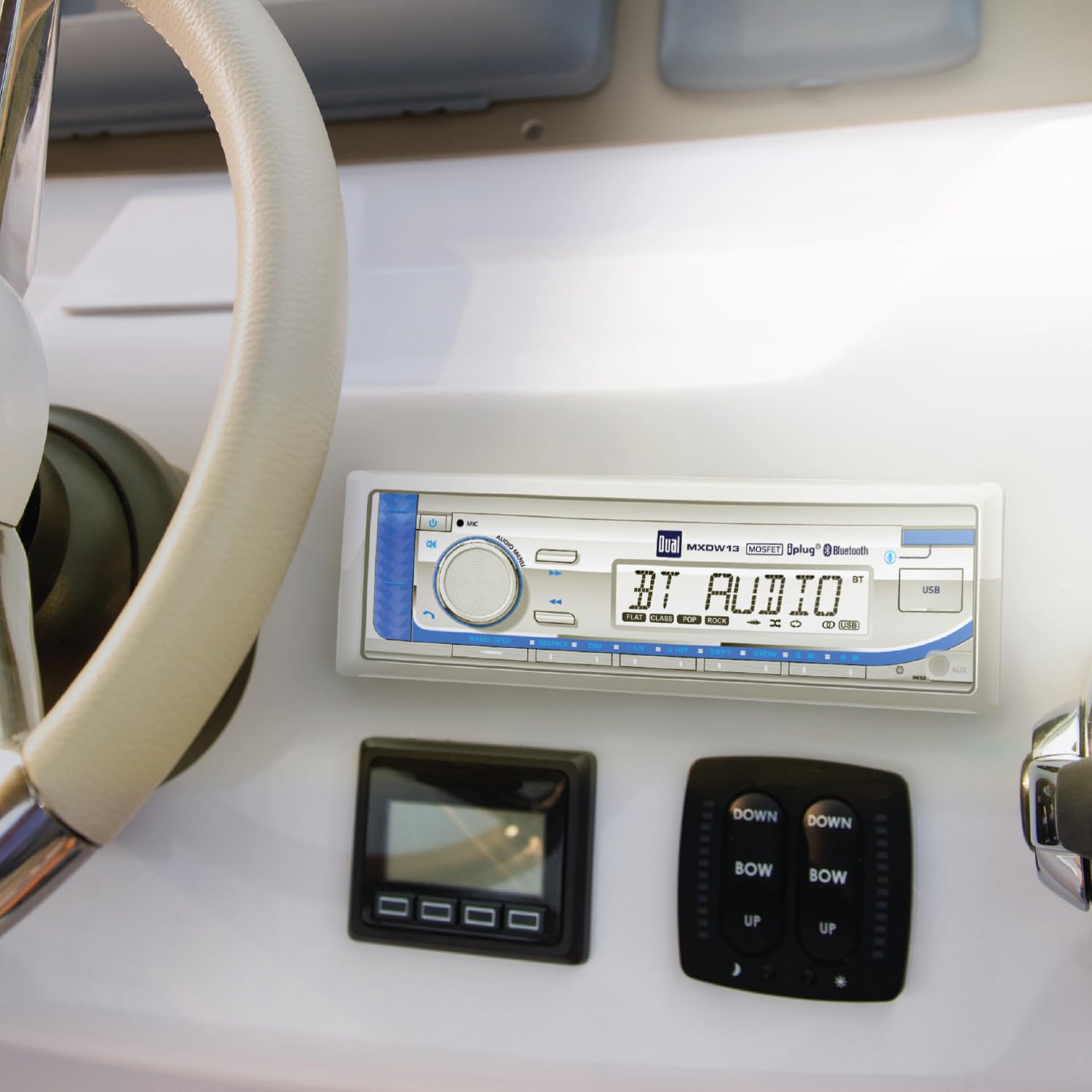 Dual Electronics MXP154SG Marine Stereo System - AM/FM Digital Radio with Bluetooth, 4x 6.5