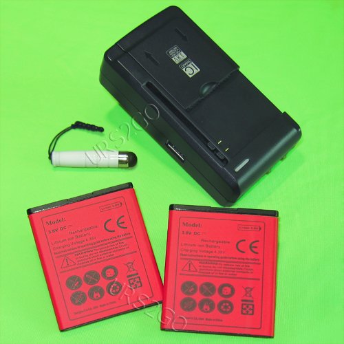 2X 2700mAh Rechargeable Battery with USB/AC Charger & Stylus for ZTE Majesty Z796C - Compatible with Straight Talk & Net10 | Perfect for Travel, Work & Emergency Power Backup
