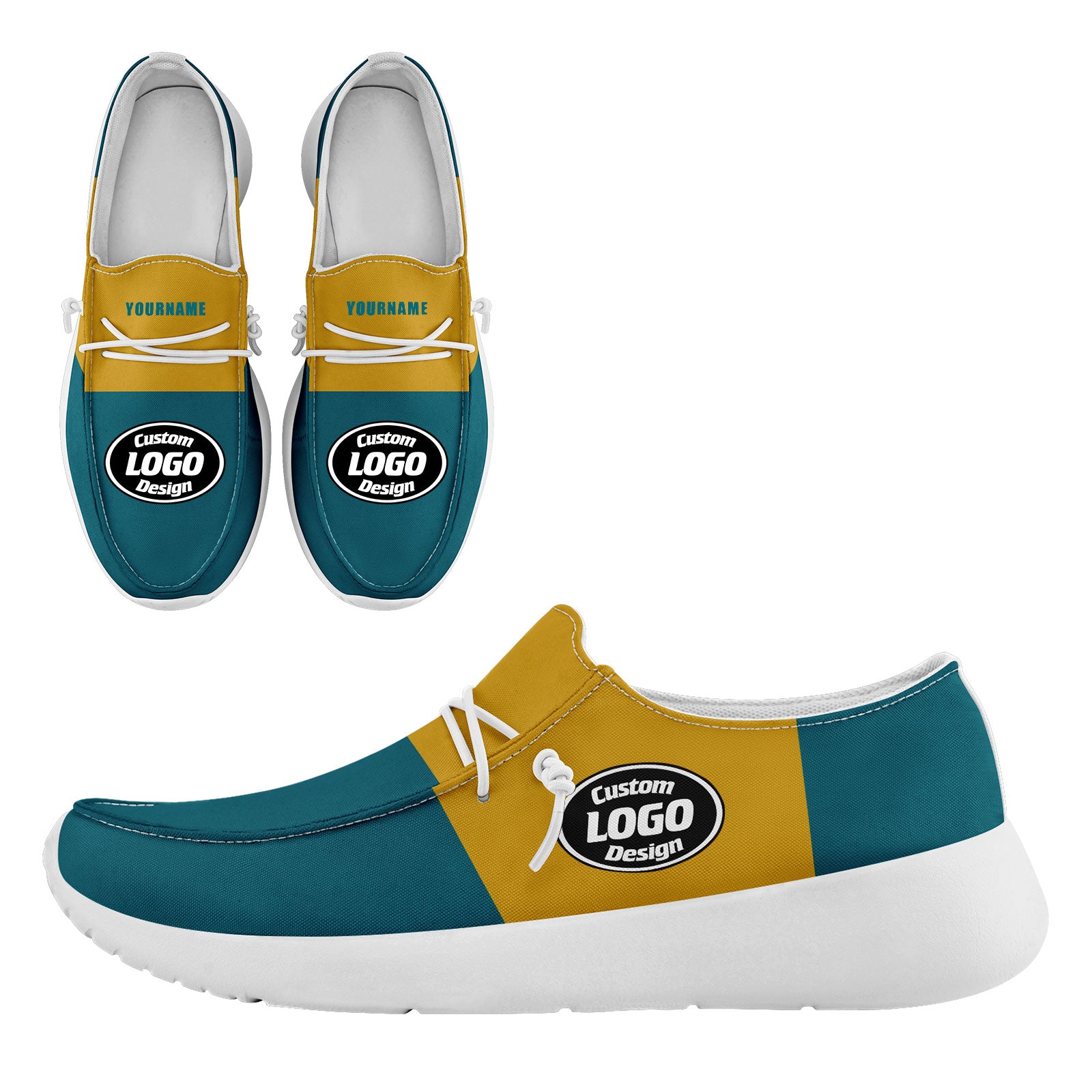 Custom Green & Yellow Jacksonville Jacket with Sports Shoes Set - Personalized Athletic Combo for Men & Women | Perfect for Football Games, Team Sports & Outdoor Activities