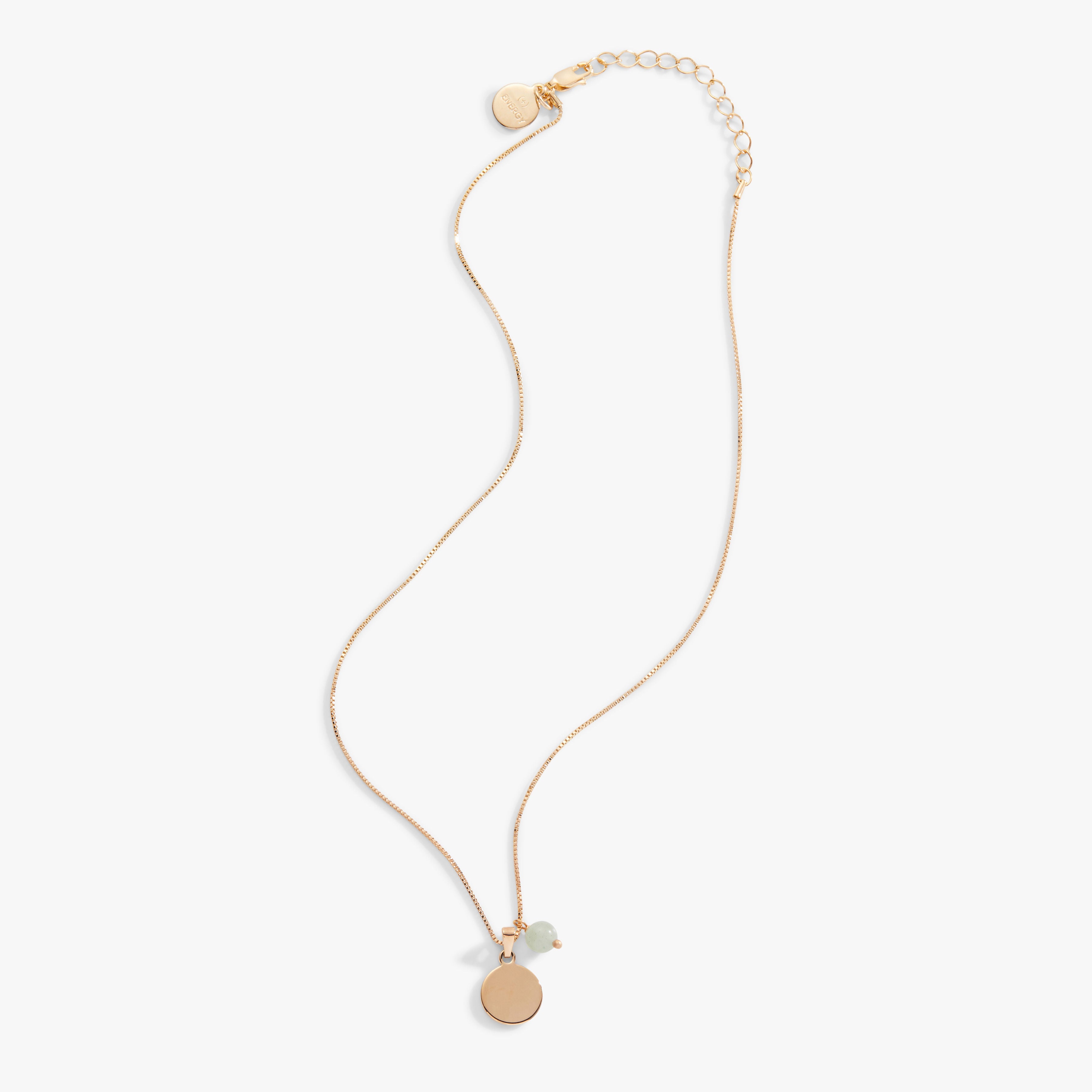Circle Charm & Aventurine Bead Necklace - Elegant Boho Jewelry for Women | Perfect for Everyday Wear, Meditation & Spiritual Healing