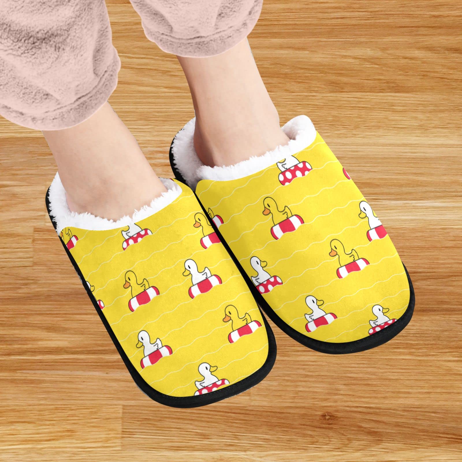 Visesunny Memory Foam Slippers for Women & Men - Winter Warm Cotton House Slippers, Cozy Indoor/Outdoor Shoes with Non-Slip Sole - Perfect for Home, Bedroom, Lounge & Backyard Use