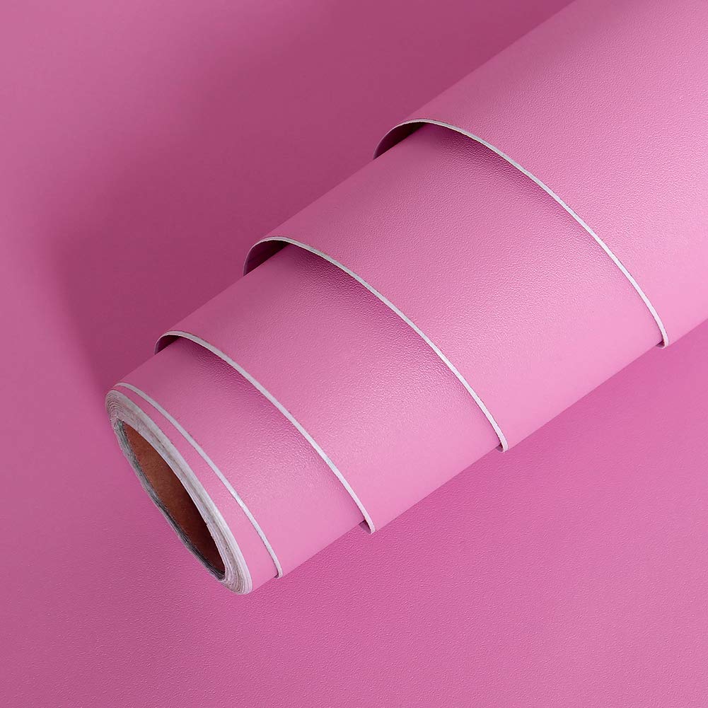 LACHEERY 15.8x80 Inch Solid Color Matte Textured Vinyl Peel and Stick Wallpaper - Self Adhesive Contact Paper for Cabinets, Backsplash, Dresser, Furniture & Shelf Liner - Easy DIY Home Decor & Wall Decal for Bedroom, Kitchen, Nursery & Office