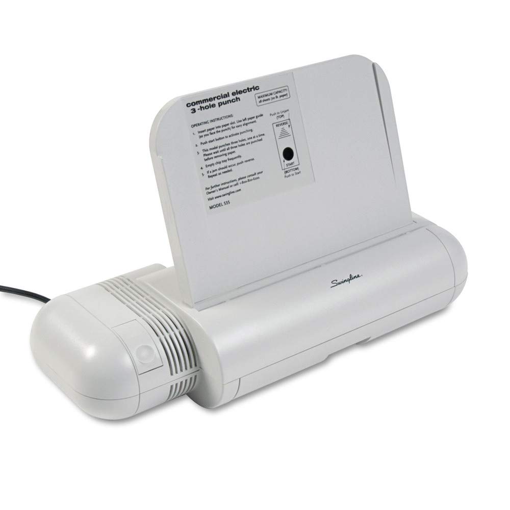 Swingline Commercial 3-Hole Electric Punch - Heavy Duty Paper Hole Puncher for Office, School & Home Use - Perfect for Binders, Reports & Document Organization