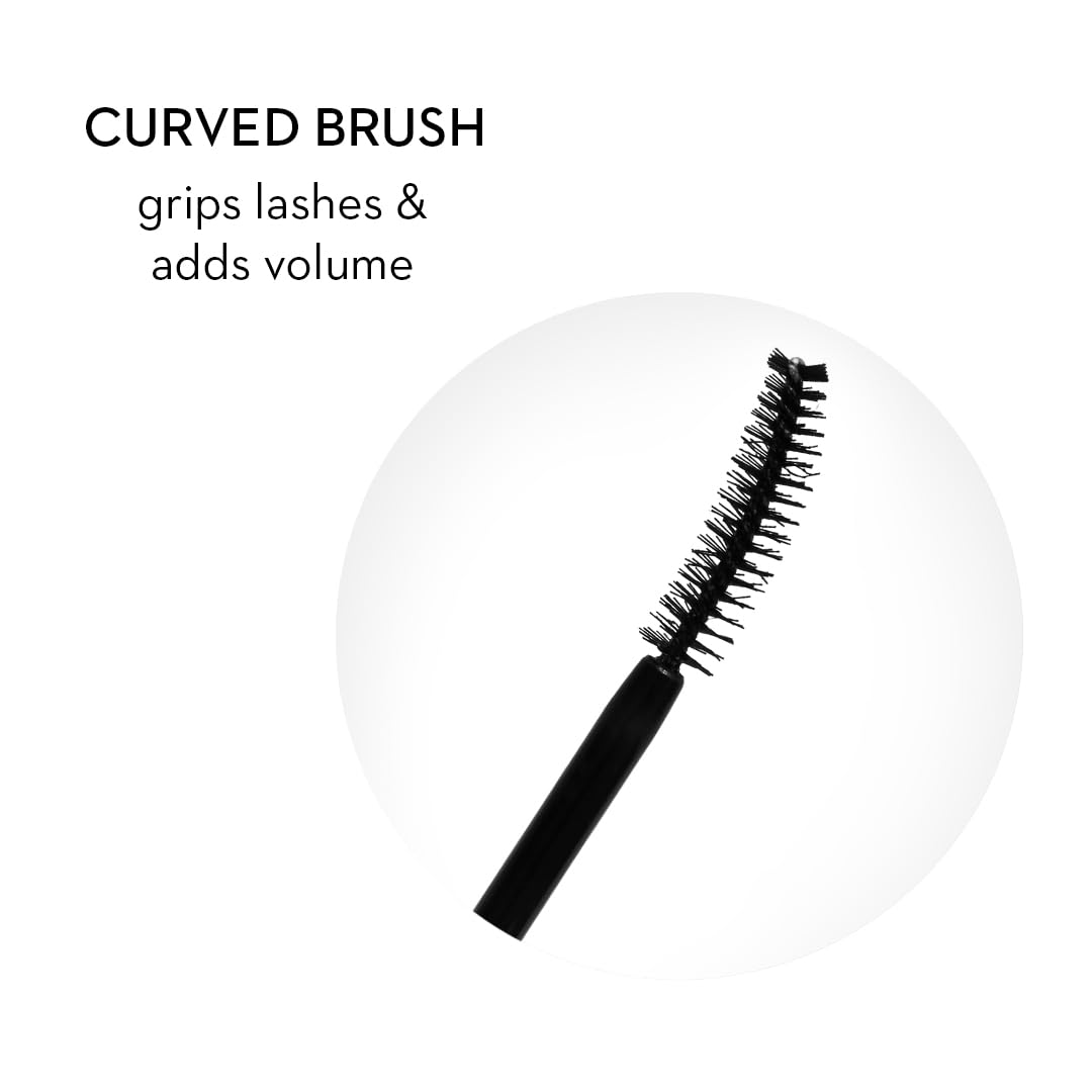 SUGAR Cosmetics Uptown Curl Lengthening Mascara - Volumizing & Smudgeproof with Lash Growth Formula | 8-Hour Wear | Lightweight Waterproof Mascara in Black Beauty (5ml) | Perfect for Day to Night Makeup & Special Occasions