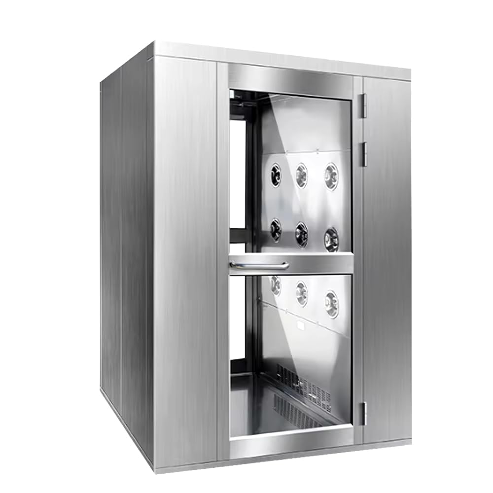 Custom Stainless Steel Air Shower for Clean Rooms | High-Quality Air Cleaning Equipment | Dust Control & Contamination Prevention | Perfect for Pharmaceutical Labs, Electronics Manufacturing & Food Processing Facilities