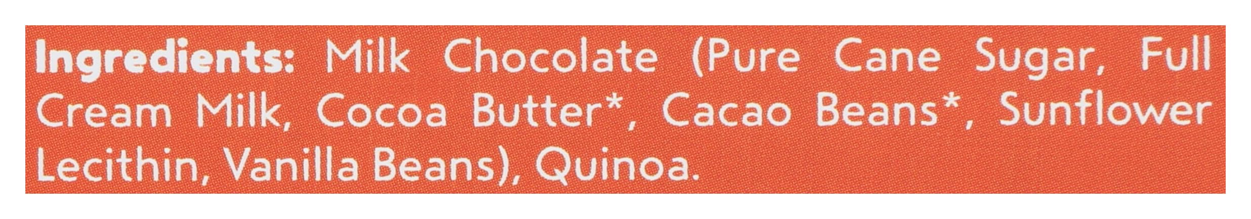 Undercover Chocolate Co. Milk Chocolate Quinoa Crisps - 3 oz (Pack of 12) | Gluten-Free Snacks, Healthy Chocolate Treats for Kids & Adults | Perfect for Lunchboxes, Office Snacks & Party Favors