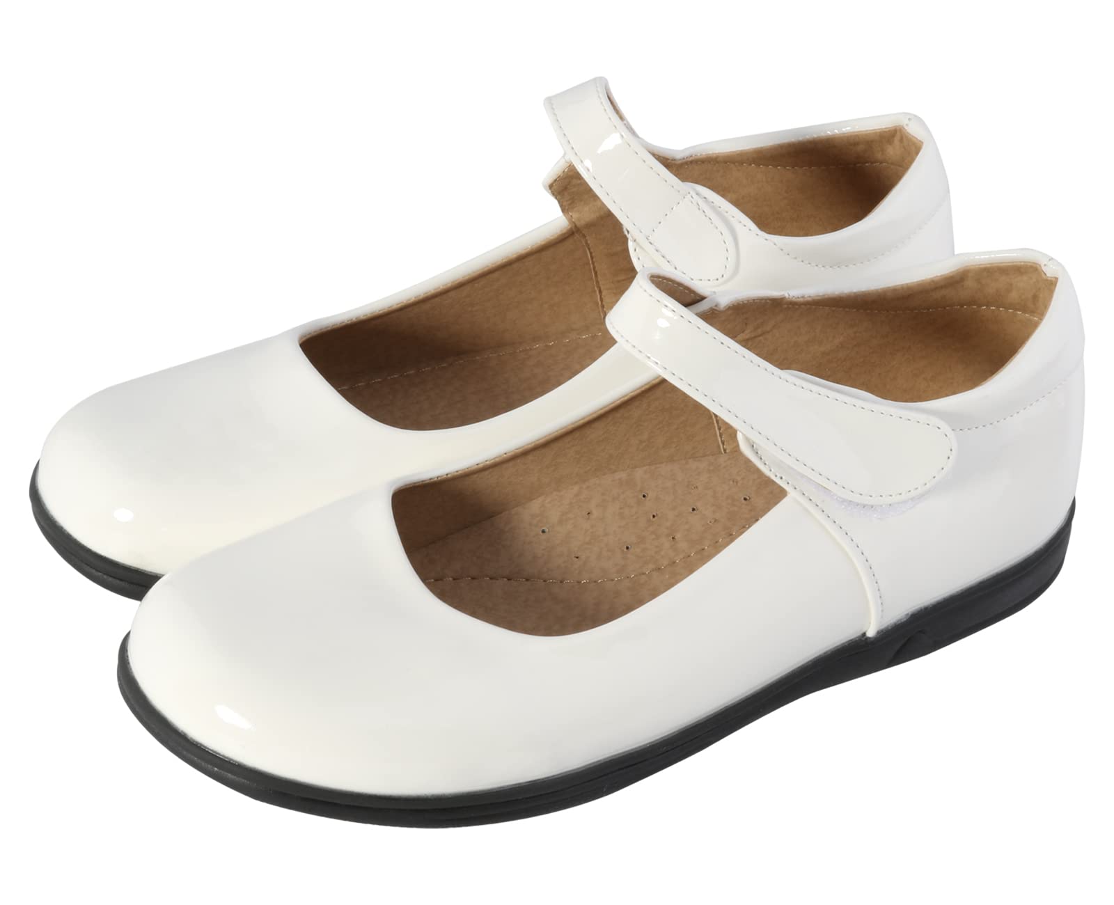 Amtidy Girls Mary Jane Flat Shoes - Comfortable School Uniform Shoes for Weddings, Parties & Everyday Wear | Perfect for School, Church & Special Occasions