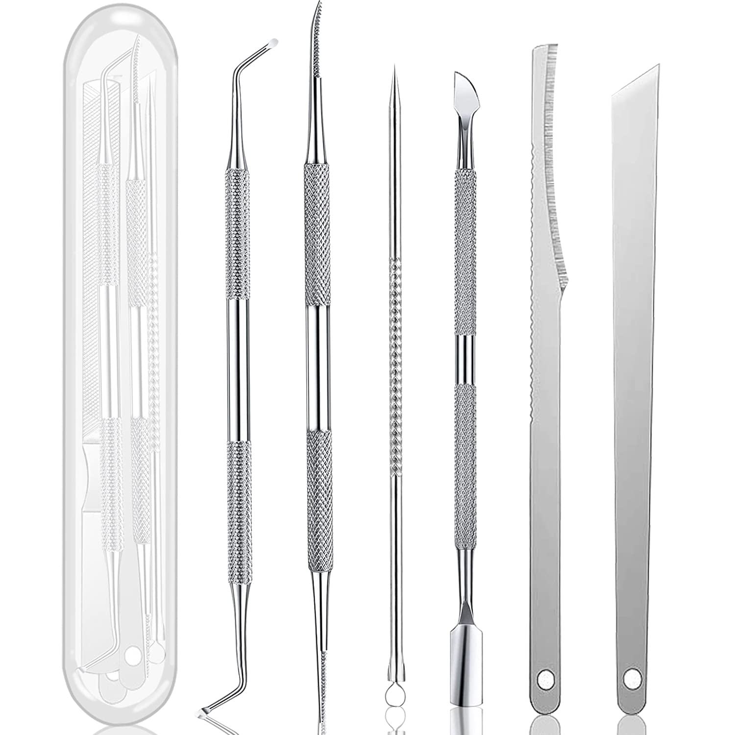 Ingrown Toenail Pedicure Tool Kit (7pcs) - Stainless Steel Nail Care Set for Ingrown Nail Treatment, Pain Relief & Manicure | Professional Pedicure Tools for Home & Salon Use