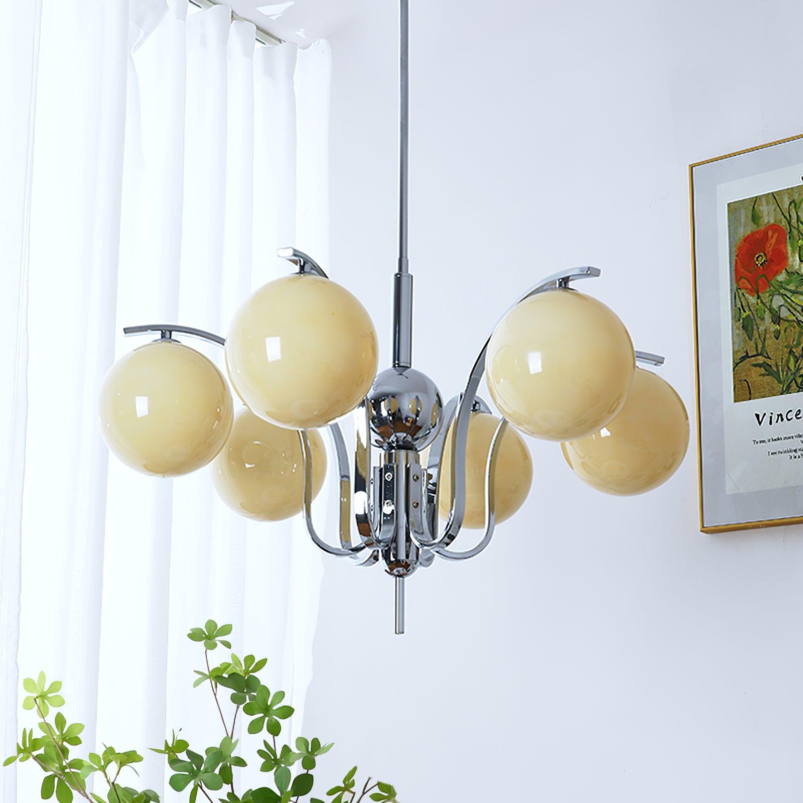 Modo Deco Modern Crystal Chandelier - Elegant Dining Room Lighting Fixture for Home Decor | Perfect for Living Room, Bedroom & Entryway Ceiling Decoration
