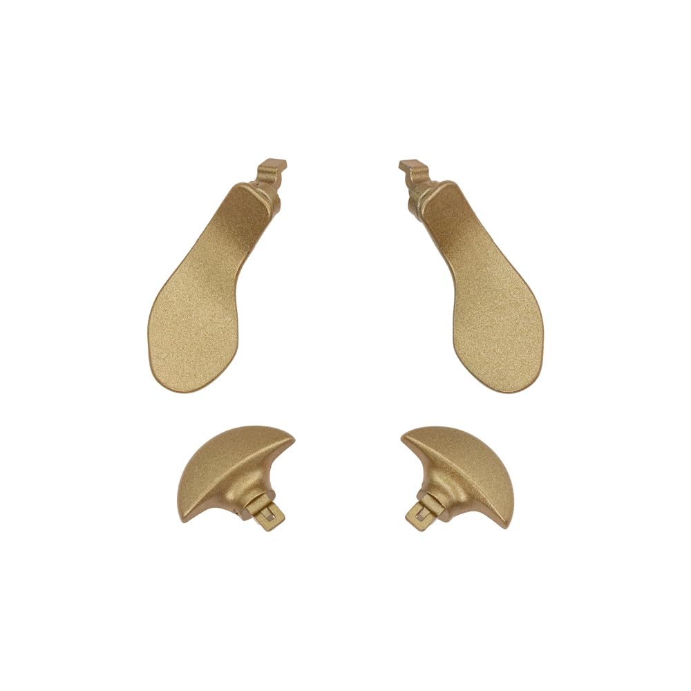 Premium 4PCS Metal Back Paddles for PS5 Edge Controller - Gold Replacement Buttons for Enhanced Gaming Performance | Perfect for FPS, Racing & Competitive Gaming