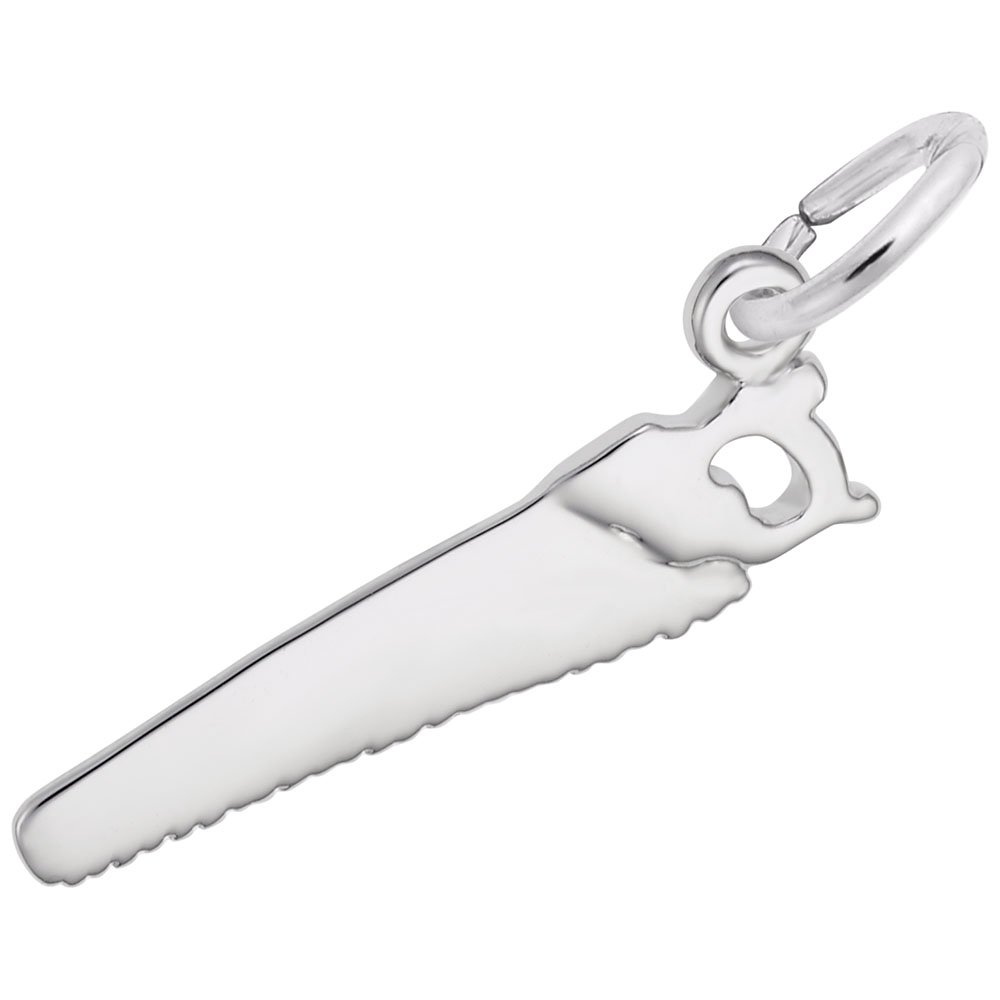 Handmade Saw Charm Pendant - Vintage Jewelry Charms for DIY Bracelets & Necklaces - Perfect for Crafting, Gifts, and Everyday Wear