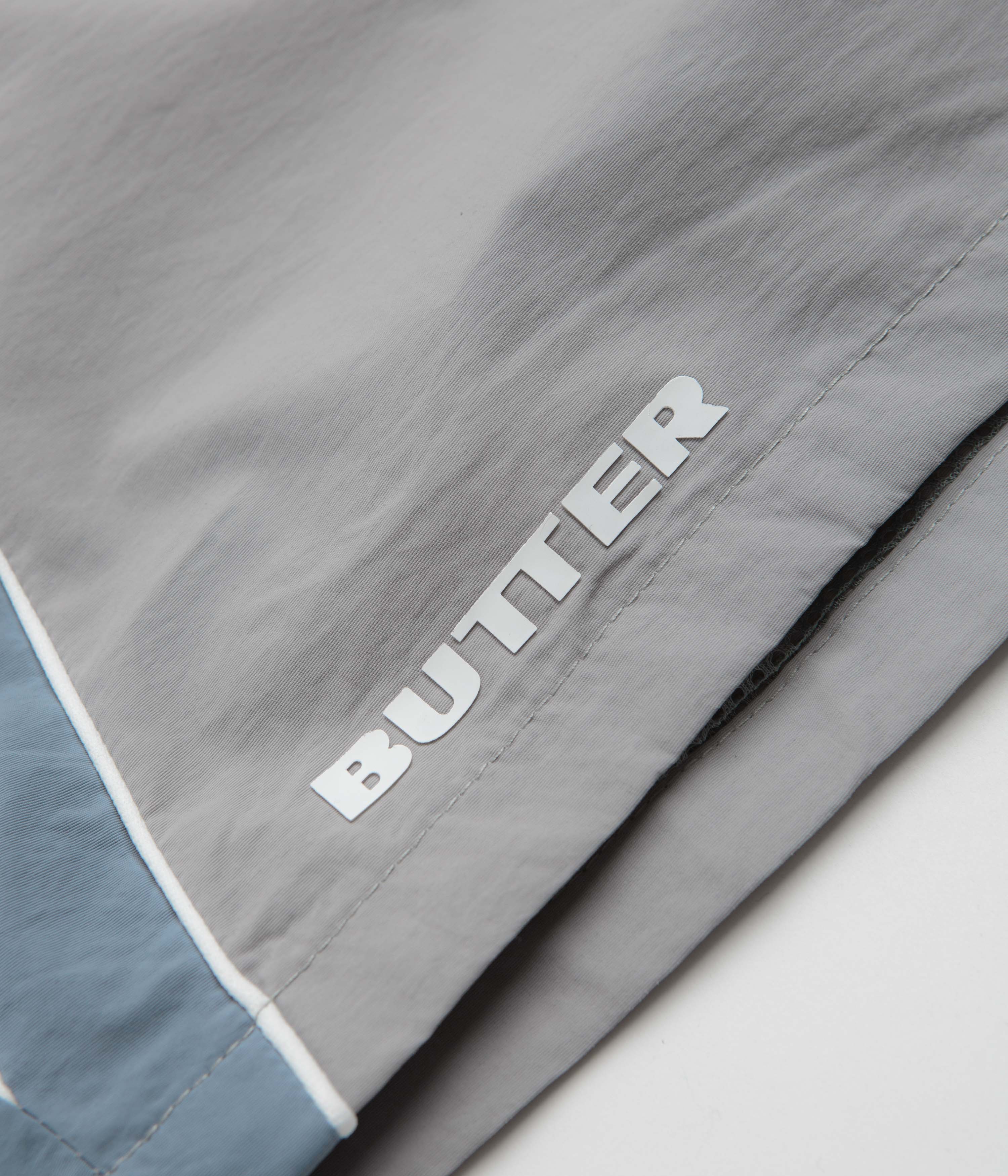 Butter Goods x Umbro Diamond Shorts - Cement Grey Athletic Shorts for Men | Comfortable Training & Running Shorts | Perfect for Gym, Basketball & Casual Wear