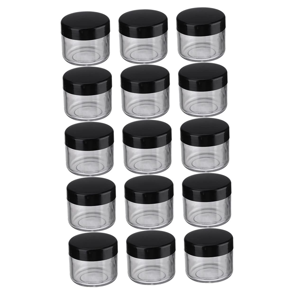 FOMIYES 40-Piece 20g Empty Plastic Cream Jars Set - Travel-Sized Mini Cosmetic Containers for Skincare, Makeup & DIY Products | Perfect for Salons, Home Use & Travel Organization