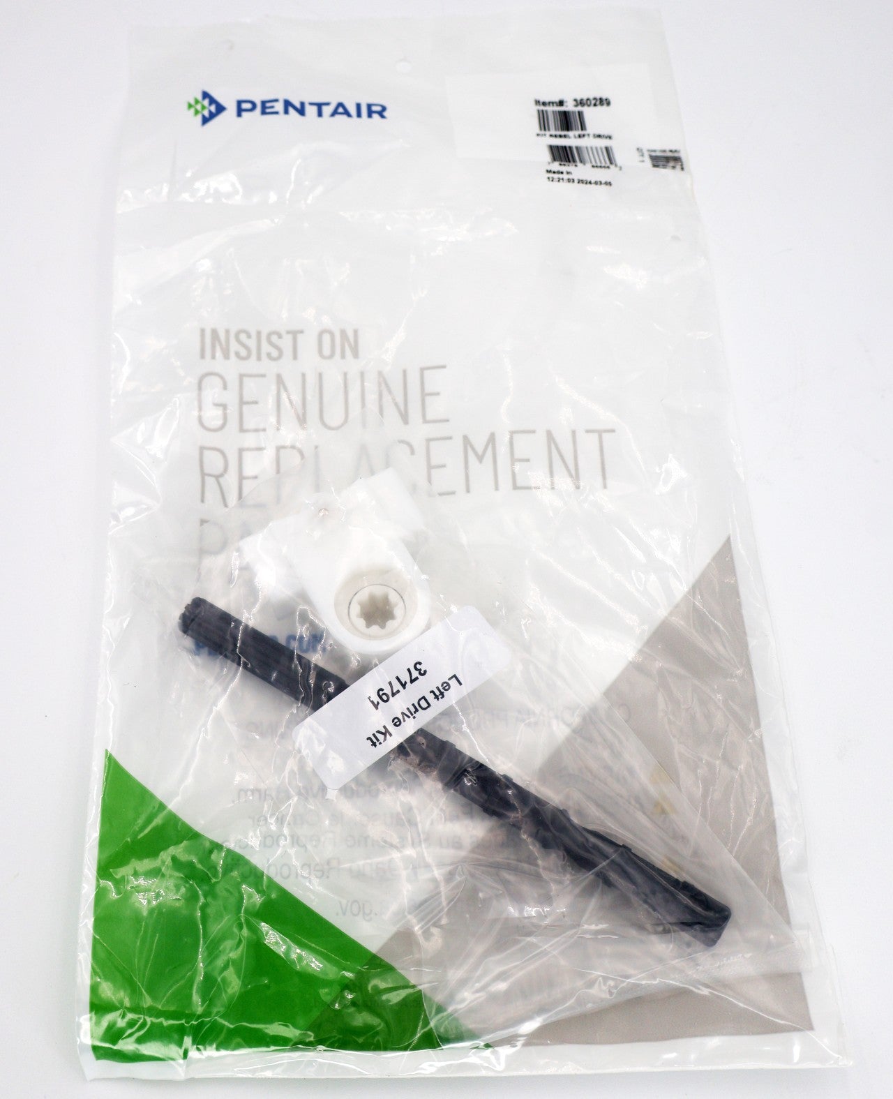 Pentair Left Drive Kit for Rebel Cleaner 360289 | Replacement Pool Cleaner Parts | Compatible with Rebel Series | Perfect for Pool Maintenance & Repair