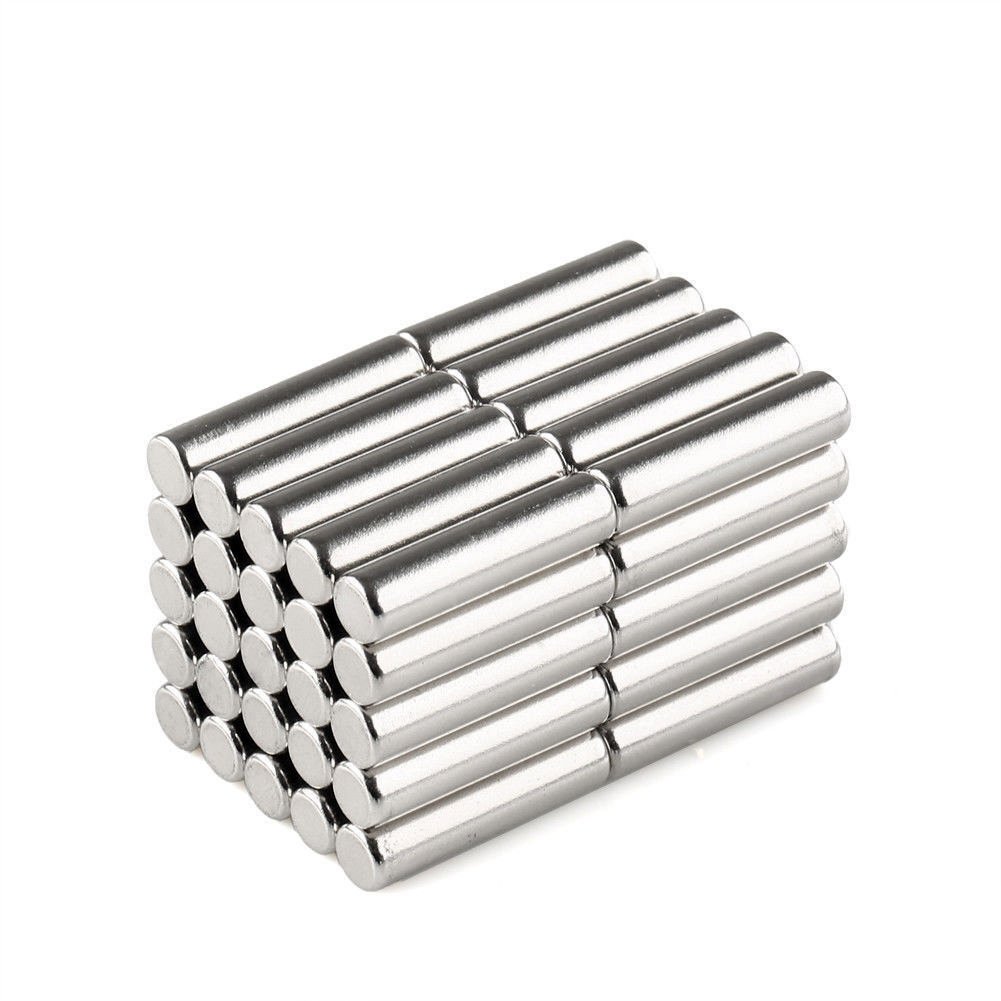 Strong Magnetic Pins & Tacks - 10 Pack Adhesive Holder Fastener Cylinder Rod Magnets for Whiteboards, Fridge, Office, Crafts & DIY Projects