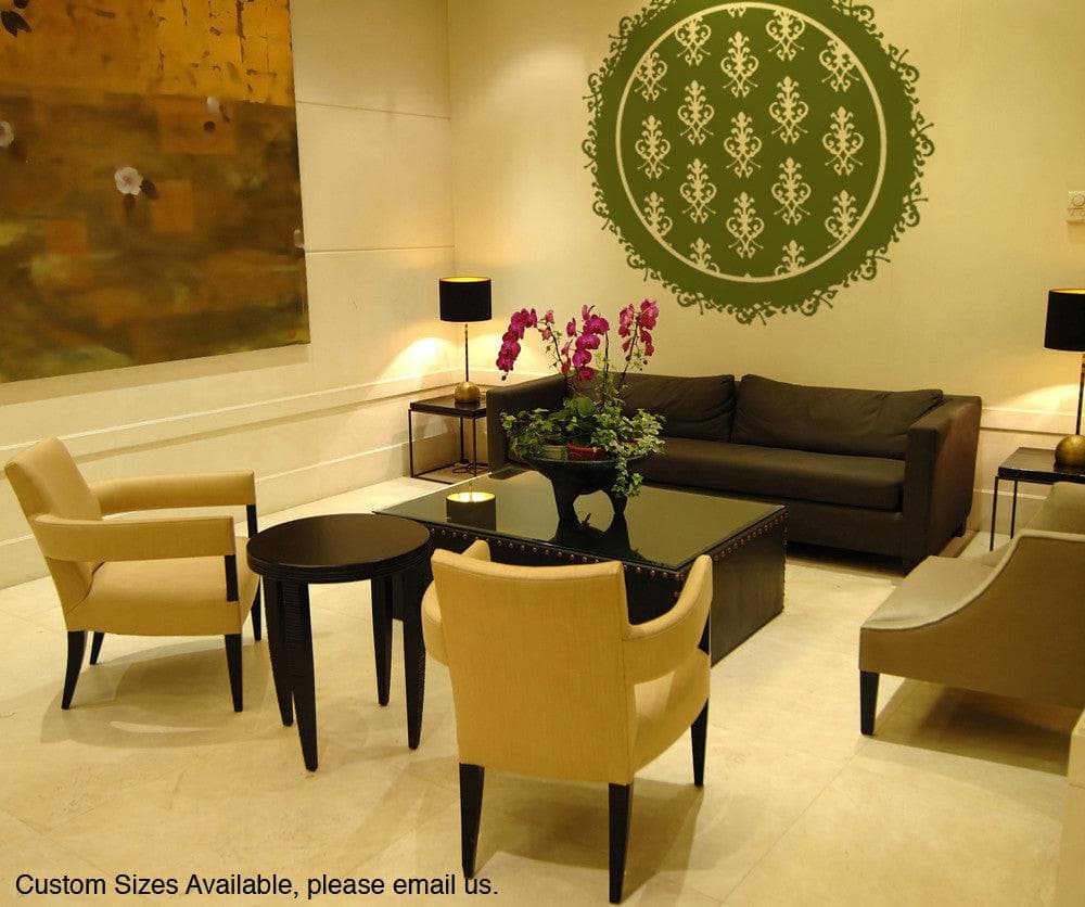 Vinyl Wall Decal Sticker - Circular Pattern Design #OS_MB115 - Perfect for Home Decor, Nursery, Office & DIY Projects