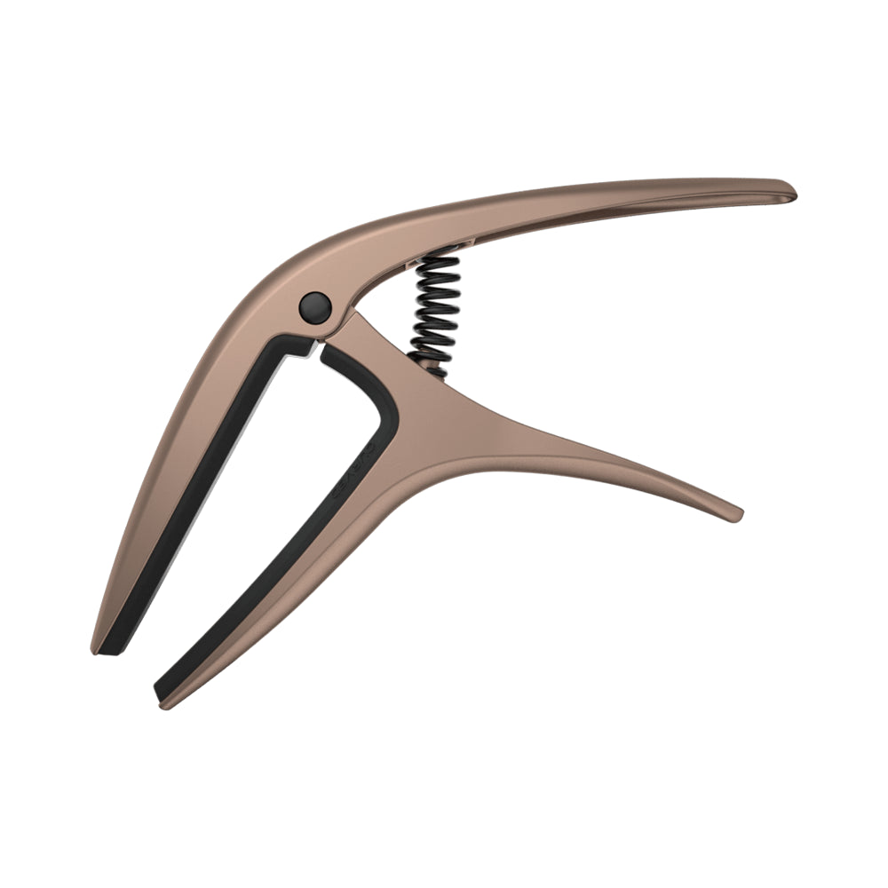 Ernie Ball Axis Spring Loaded Guitar Capo - Premium Pewter Finish for Acoustic & Electric Guitars - Perfect for Live Performances & Studio Recording