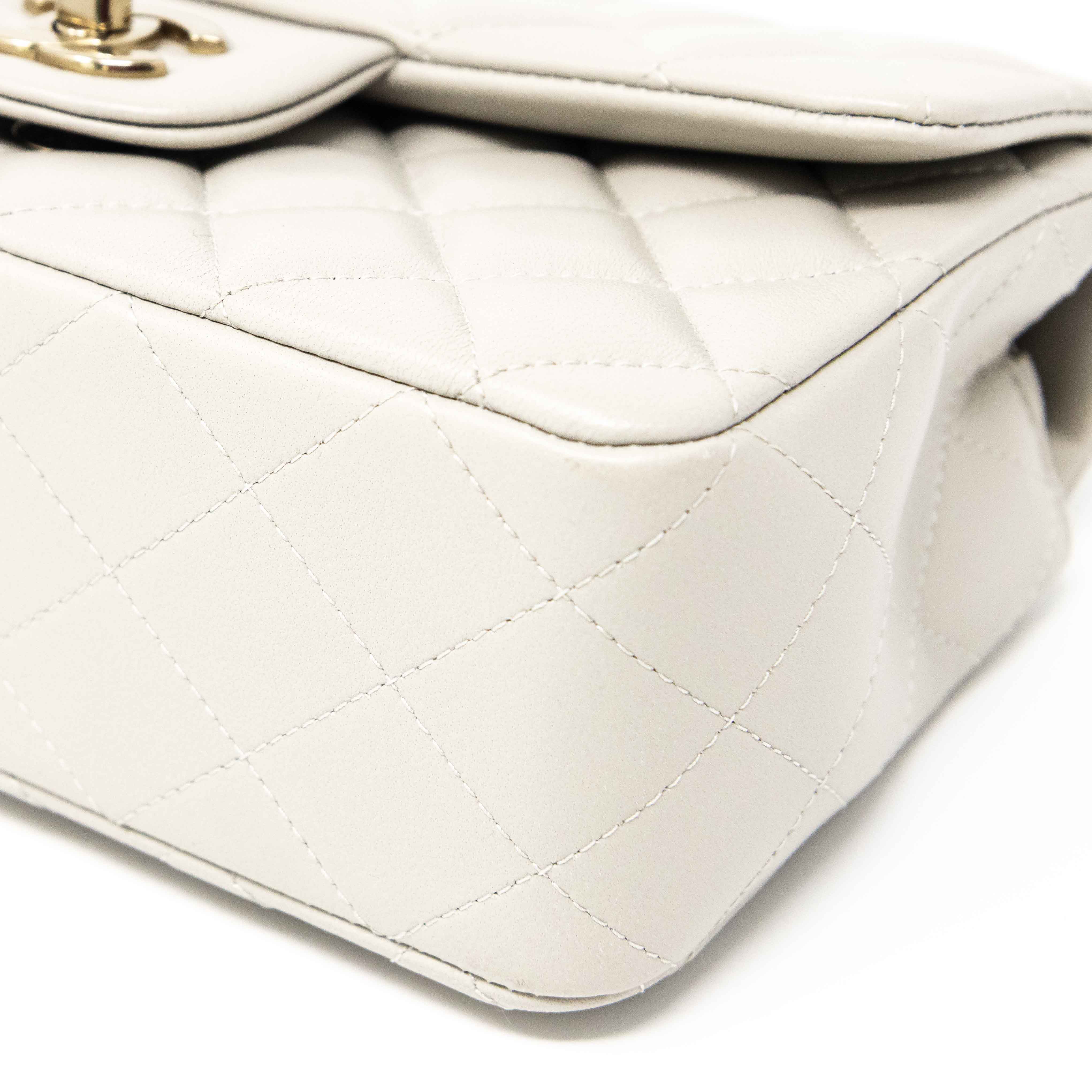 Chanel Grey Mini Classic Flap Bag - Luxury Quilted Leather Crossbody Purse for Women | Perfect for Evening Parties, Date Nights & Special Occasions