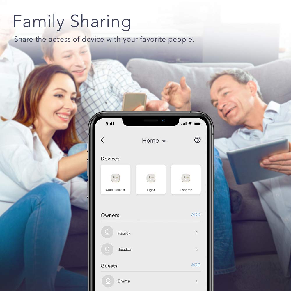 Nooie Smart Plug WiFi Outlet - Mini Smart Socket Works with Alexa & Google Home, No Hub Required, Remote Control & Timer Function for Lights, Fans, Appliances (1 Pack) - Perfect for Home Automation & Energy Saving