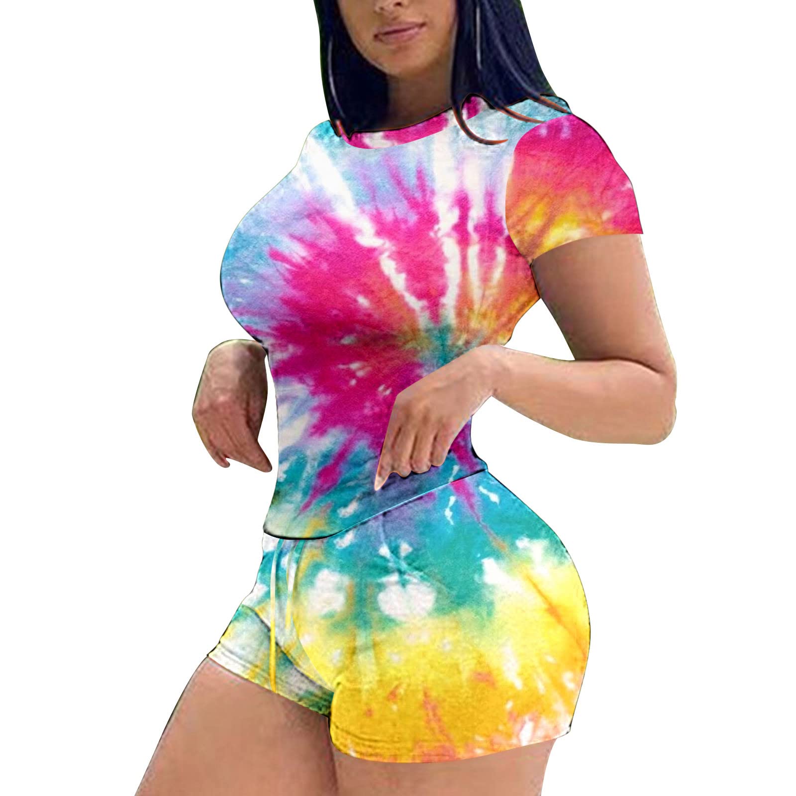 Rvidbe Women's 2023 Summer 2-Piece Outfit Set - Sleeveless Shirt & Shorts Pants | Business Casual & Dressy Spring/Summer Fashion | Perfect for Office, Vacation & Outdoor Activities