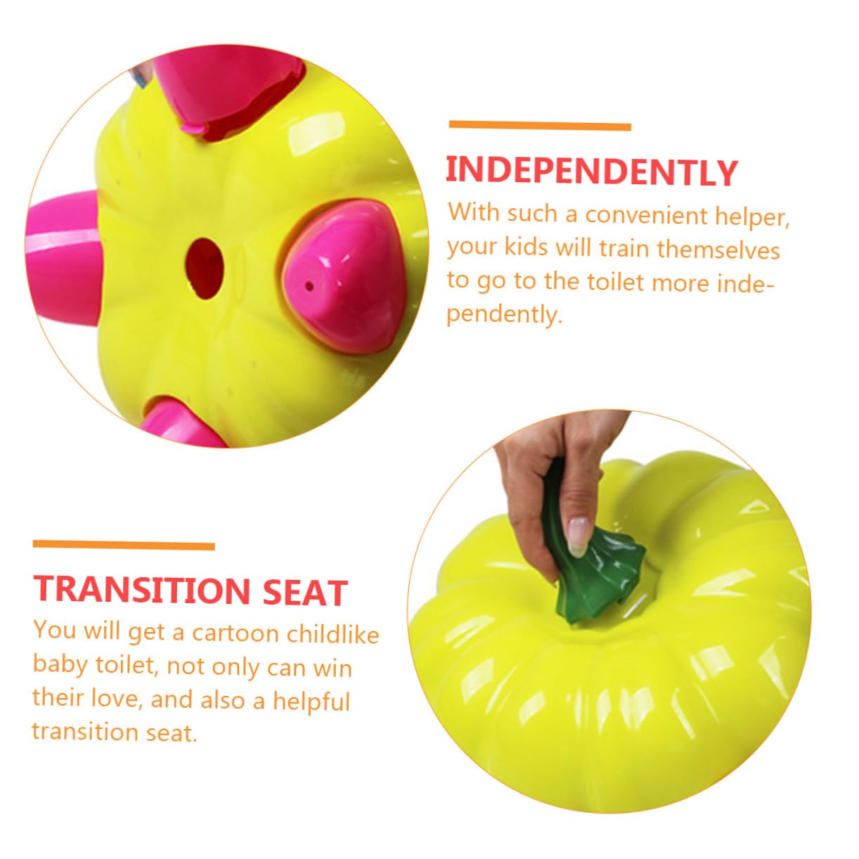 ANDRESLAD Portable Travel Potty for Kids - Foldable Car Seat Toilet with Handle, Lightweight & Compact PP Green Potty - Perfect for Road Trips, Camping & Outdoor Adventures