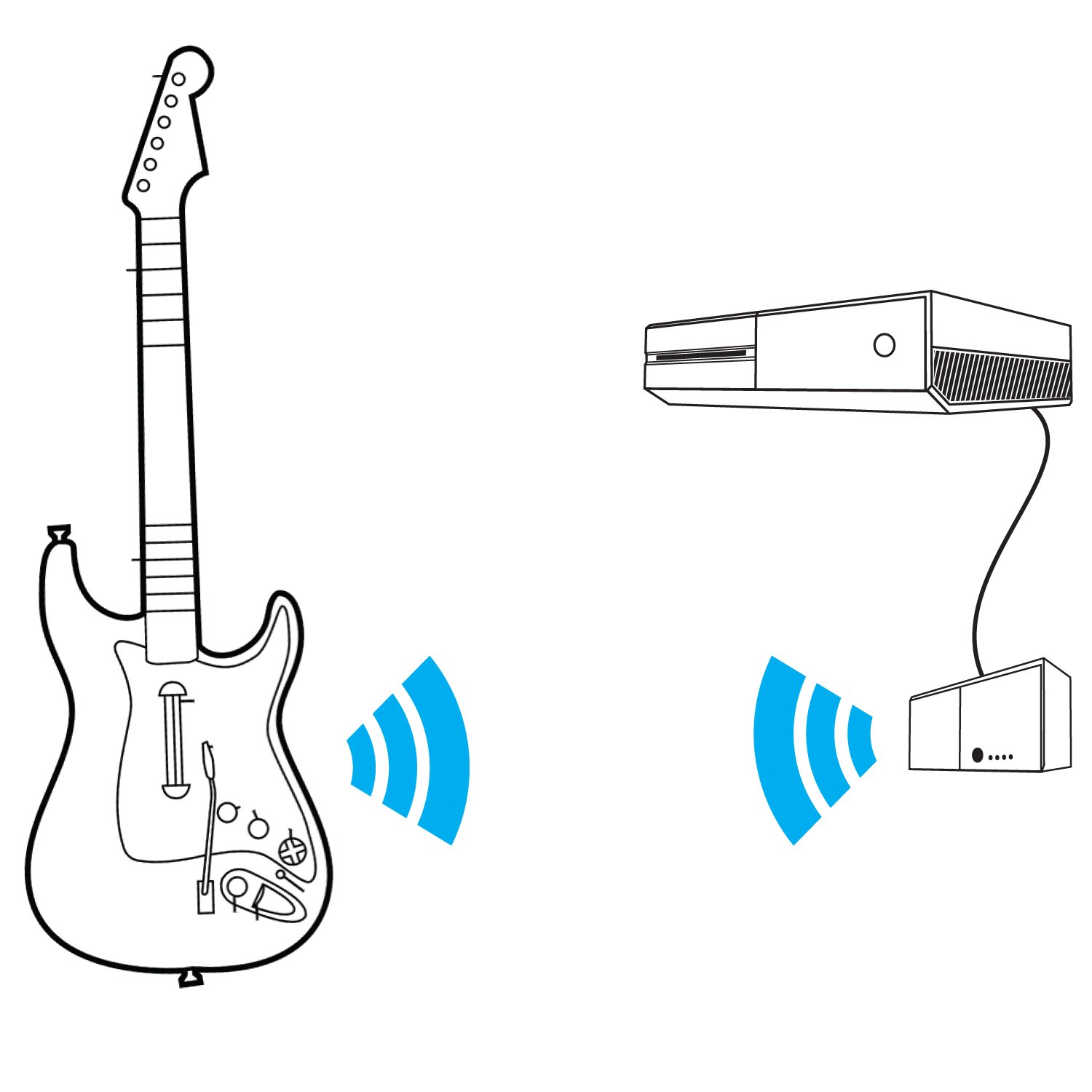Rock Band 4 Legacy Game Controller Adapter for Xbox One - Seamless Compatibility with Guitar & Drums - Perfect for Gaming Parties & Music Lovers