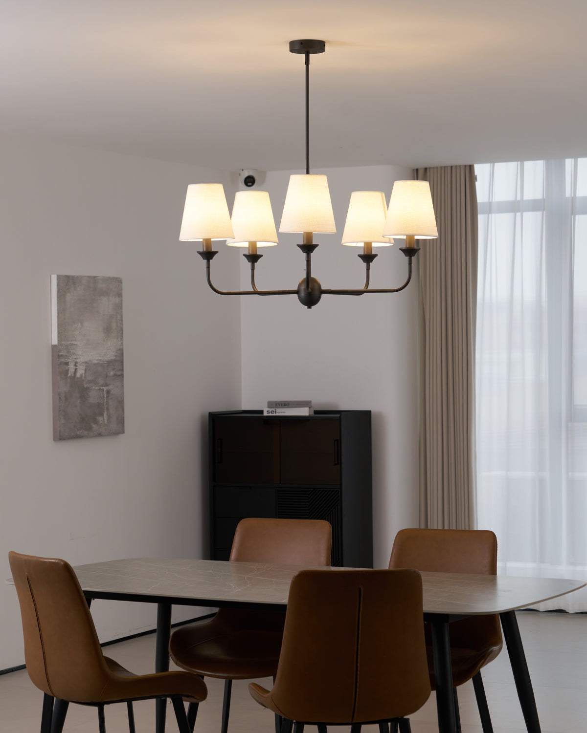 Euphora Crystal Chandelier - Elegant Modern Ceiling Light Fixture for Dining Room, Living Room, Bedroom | Perfect for Home Decor, Wedding, Party & Event Lighting